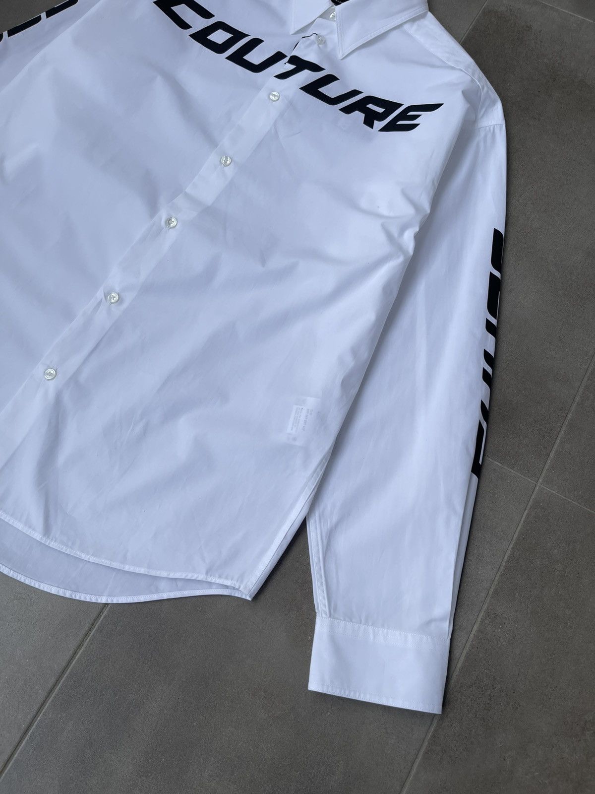 Versace !DS! SS23 Versace Logo Oversized White Shirt Size US M / EU 48-50 / 2 - 11 Thumbnail