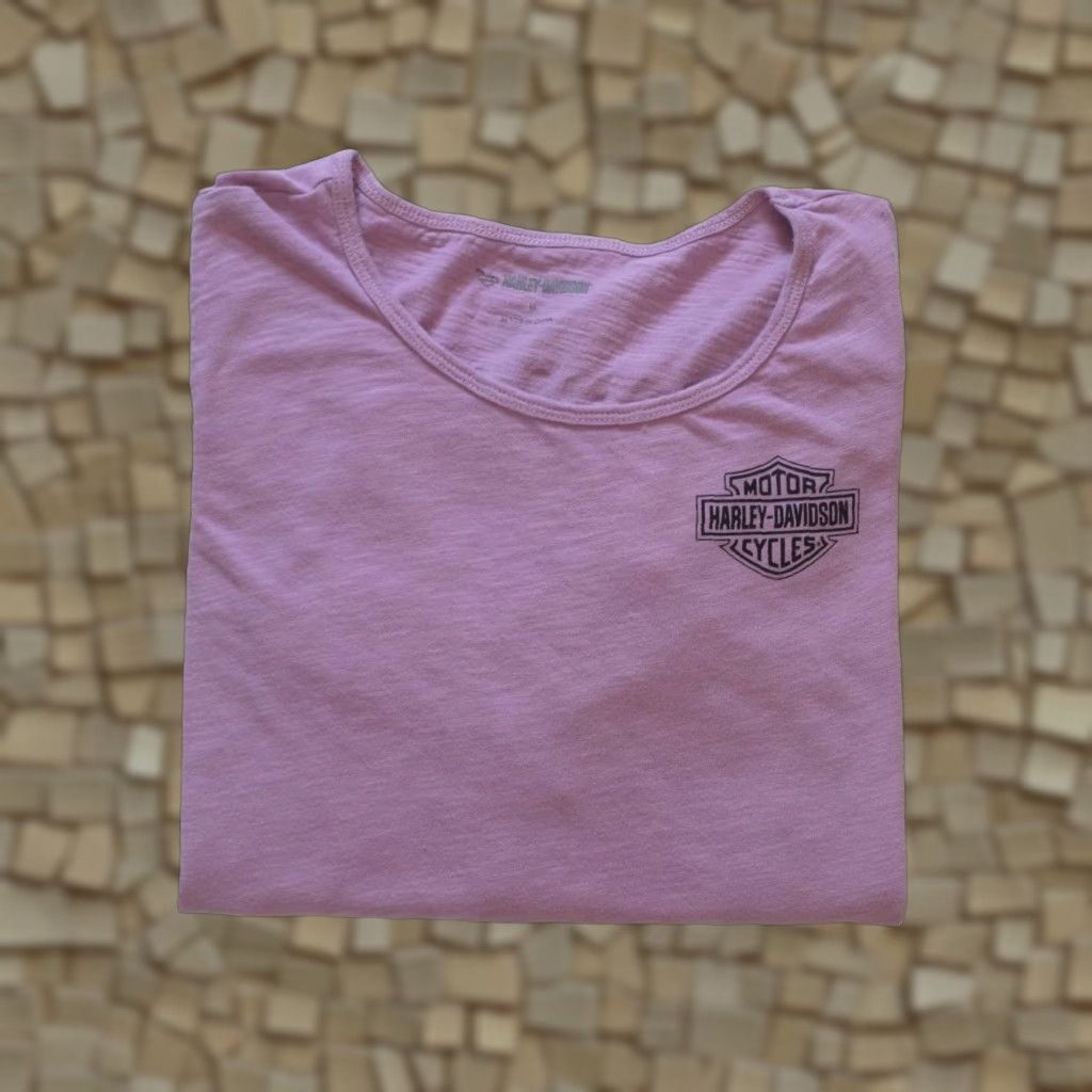 Harley Davidson VINTAGE Harley-Davidson T-Shirt Women’s M Purple Motorcycle Graphic Long Sleeve Shirt Size M / US 6-8 / IT 42-44 - 1 Thumbnail