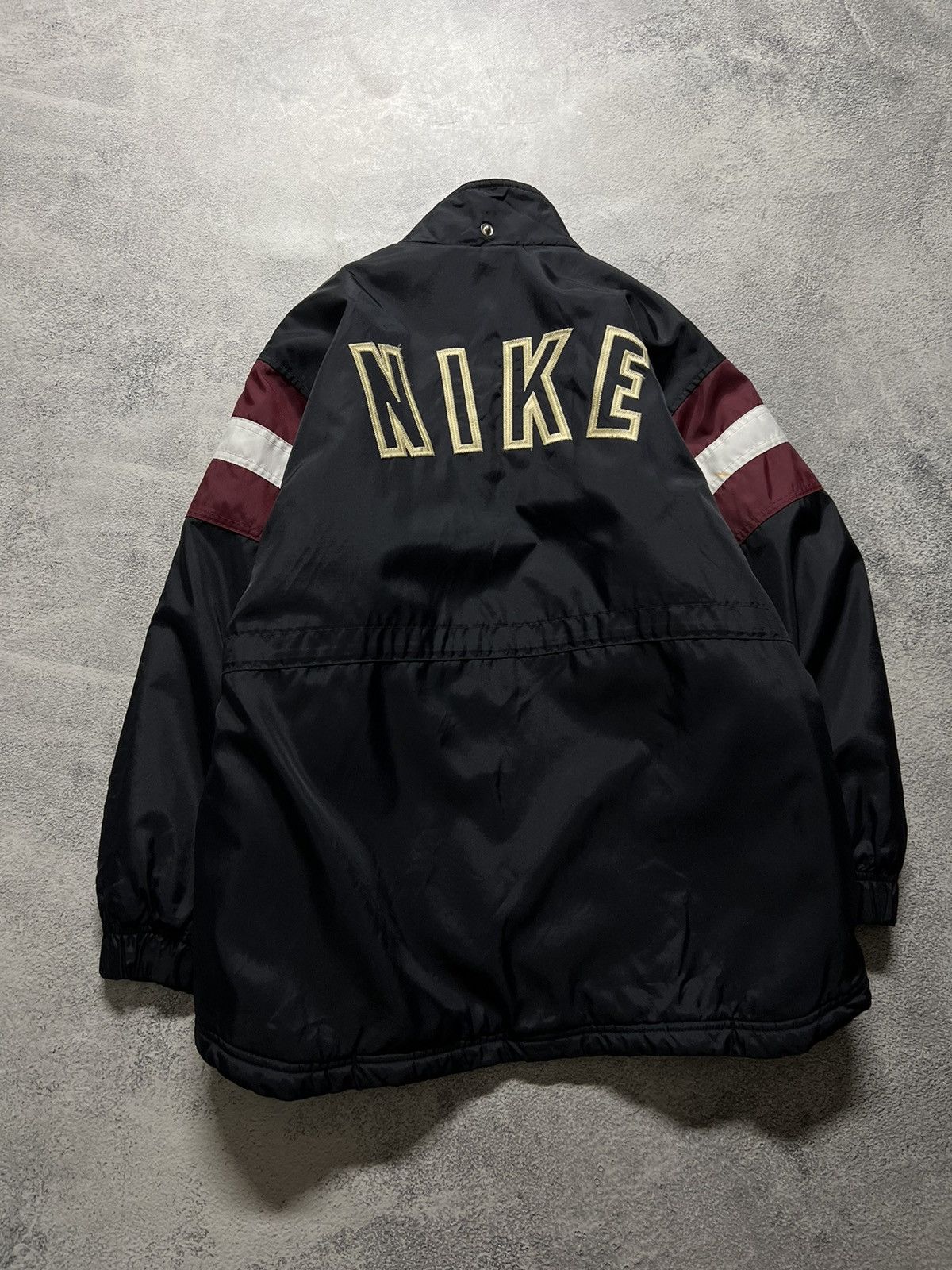 Nike × Vintage Vintage Y2k Nike 🖤 Nylon Spellout Big Logo Jacket 90’s Size US XS / EU 42 / 0 - 1 Thumbnail