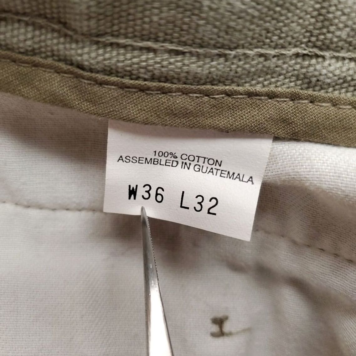 Dockers VTG Dockers Pants Mens 36x32 Chino Pleated Cotton Canvas Beige 100% Cotton Casual 90s Mens Size US 36 / EU 52 - 7 Thumbnail