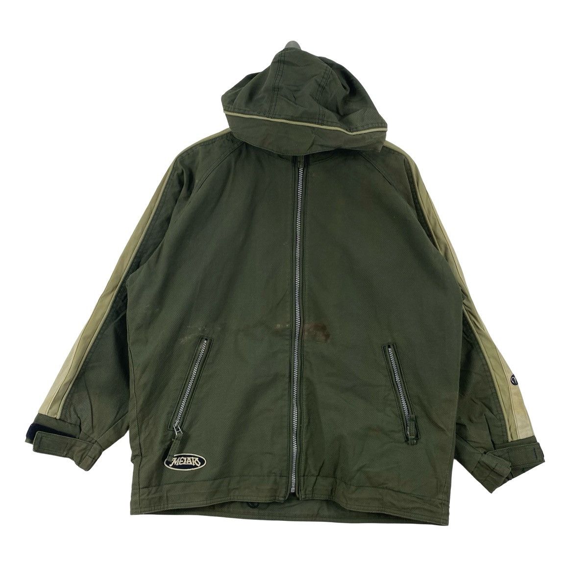 Ellesse Vintage ELLESSE Hooded Jacket Olive Full Zip Fleece Size US S / EU 44-46 / 1 - 4 Thumbnail