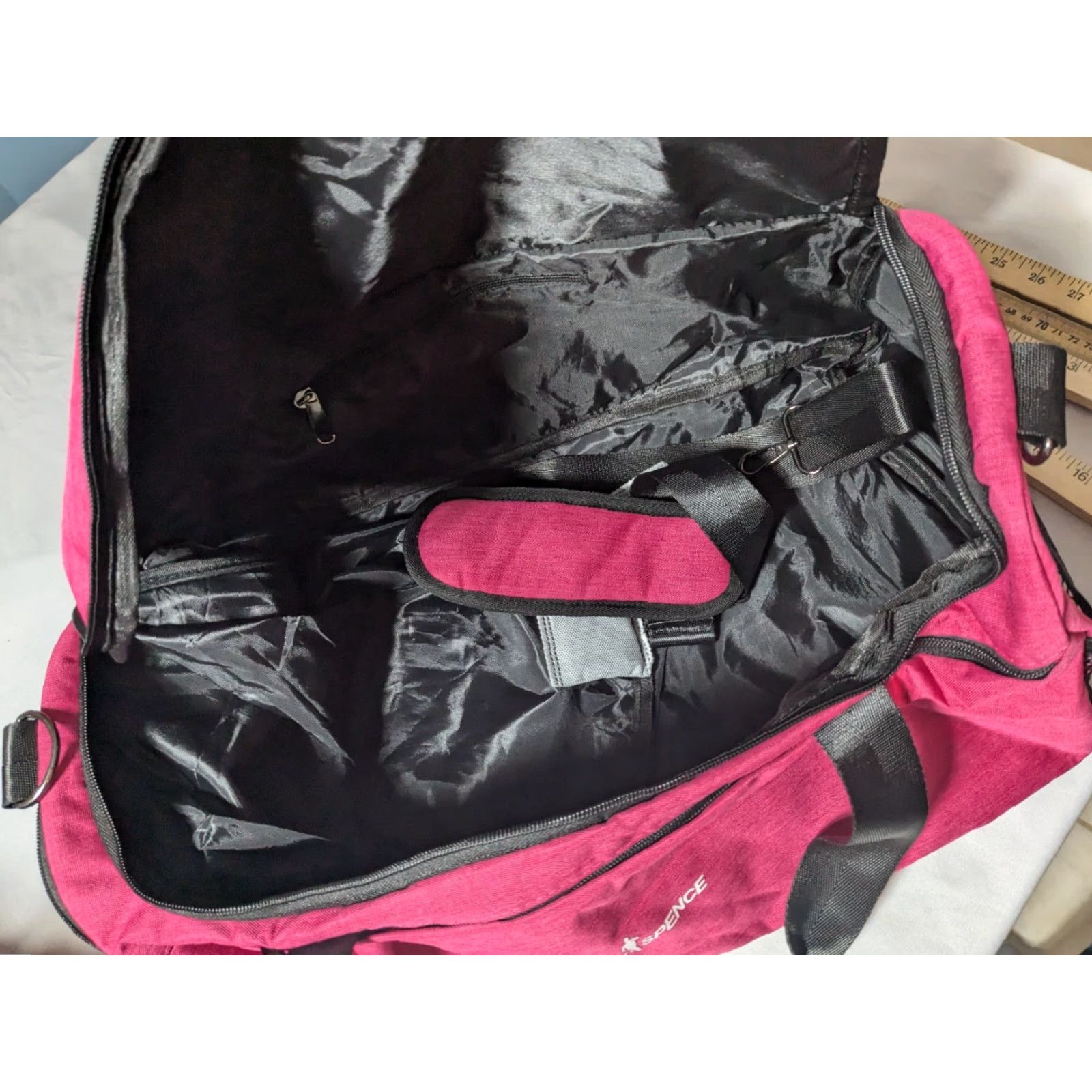 Pinko KEE SPENCE Women Pink Duffle Bag Large EUC Size ONE SIZE - 7 Thumbnail