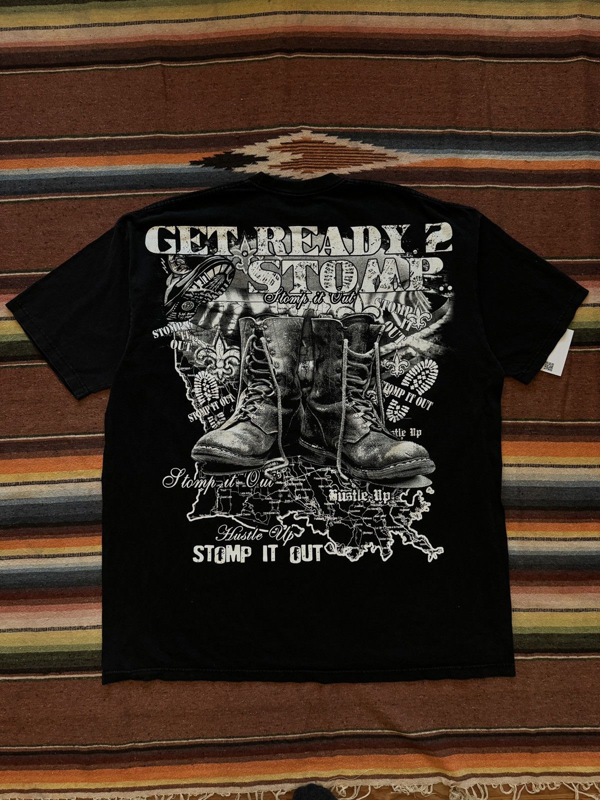 Rap Tees × Vintage 2000's Lousiana Rap Boot Shape State Rap Tee Lil Wayne Size US XXL / EU 58 / 5 - 7 Thumbnail