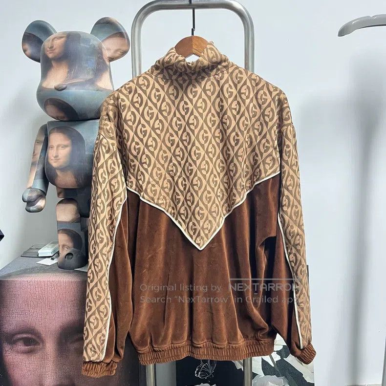 Gucci Gucci Velvet stitched full-print jacket Size US S / EU 44-46 / 1 - 2 Thumbnail