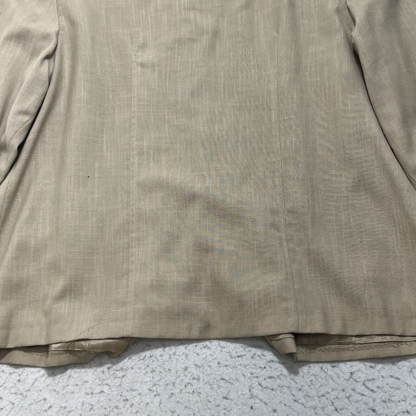 Vintage Vintage Maggie Barnes Button Front Blazer Beige Jacket Size 3XL / US 20-22 - 11 Thumbnail