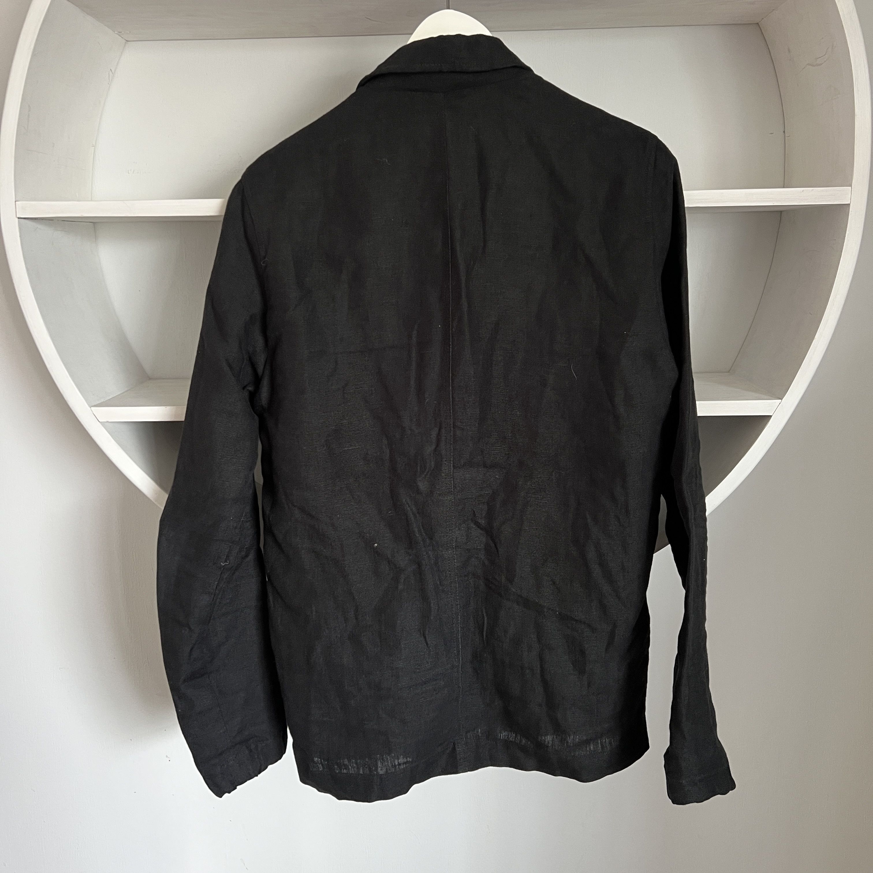 Brixtol Men's BRIXTOL 100% Linen Black Jacket Size M Size US M / EU 48-50 / 2 - 3 Thumbnail