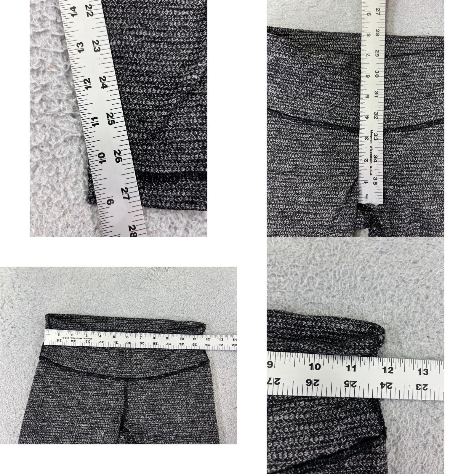 Lululemon Lululemon Gym Yoga Leggings Women's 6 Gray Cropped Skinny Pockets Zip Pocket Legging 27 in Inseam Size 28" / US 6 / IT 42 - 8 Thumbnail
