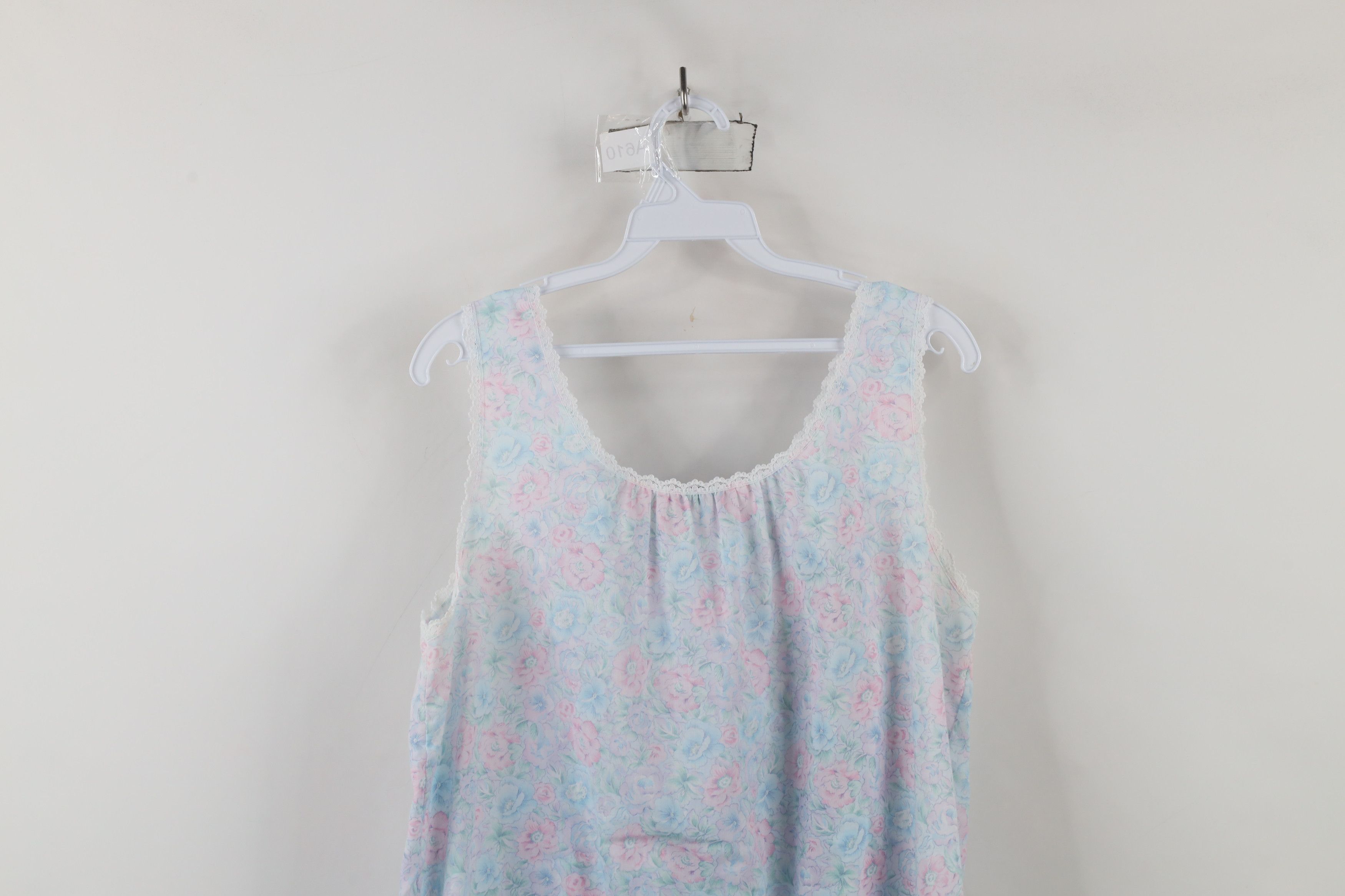 Vintage Vintage 90s Miss Elaine Lace Night Gown Sleep Shirt USA Size M / US 6-8 / IT 42-44 - 11 Thumbnail