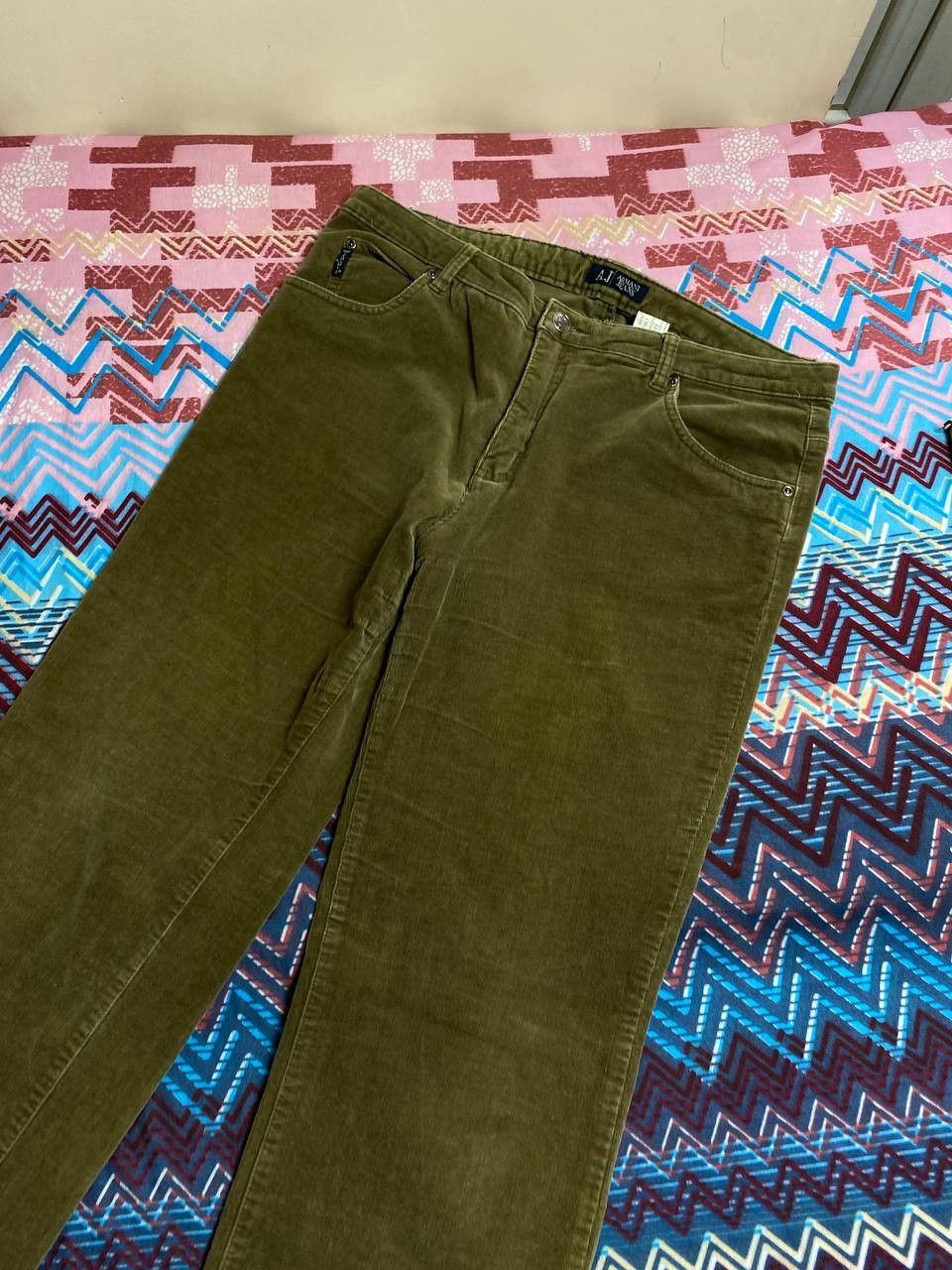 Armani × Giorgio Armani × Vintage Vintage Velvet Pants Armani Jeans Luxury Rare Size US 30 / EU 46 - 18 Thumbnail