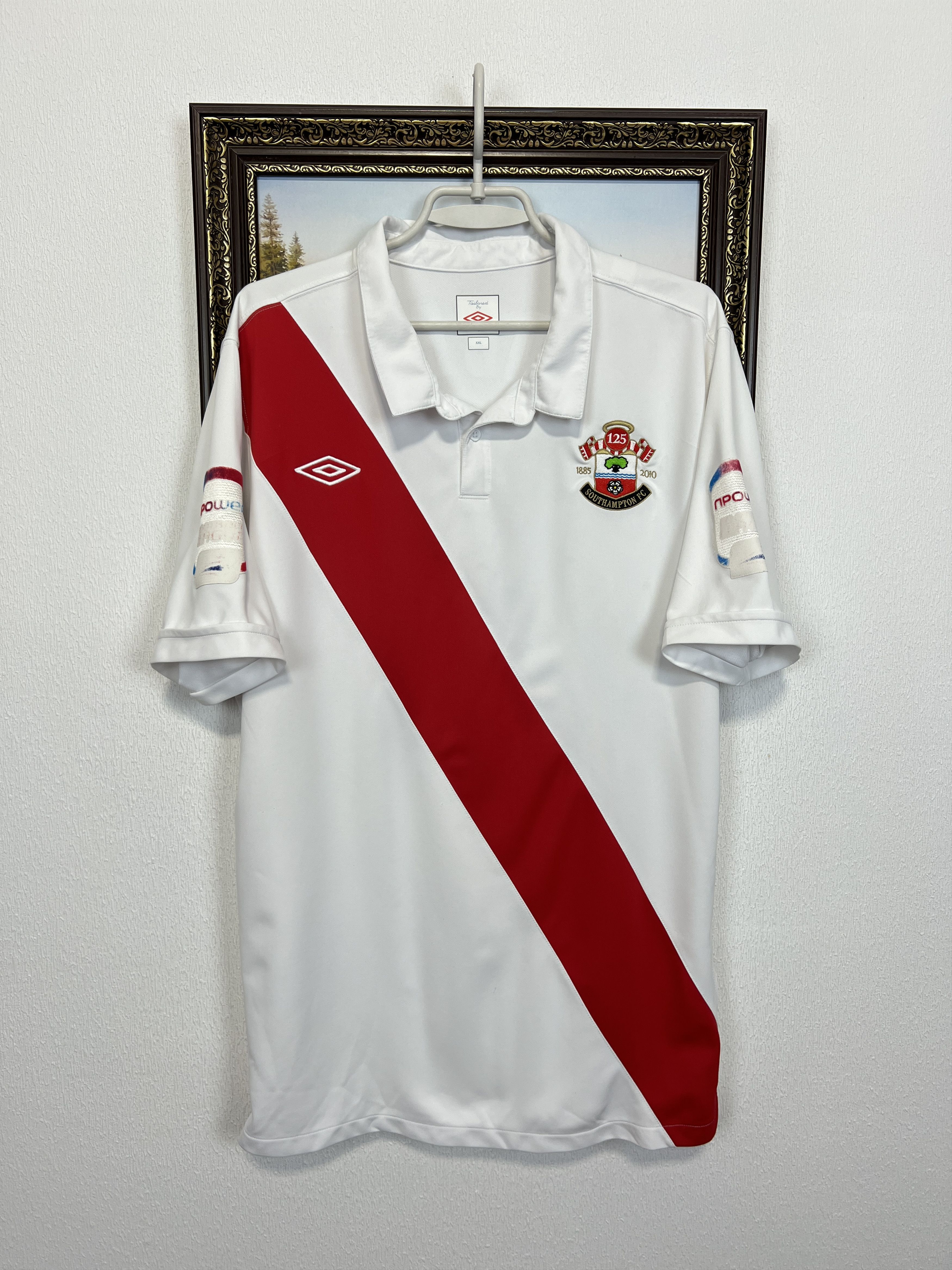 Umbro Southampton Home football shirt #26 Chamberlain Player Issue Size US XXL / EU 58 / 5 - 4 Thumbnail