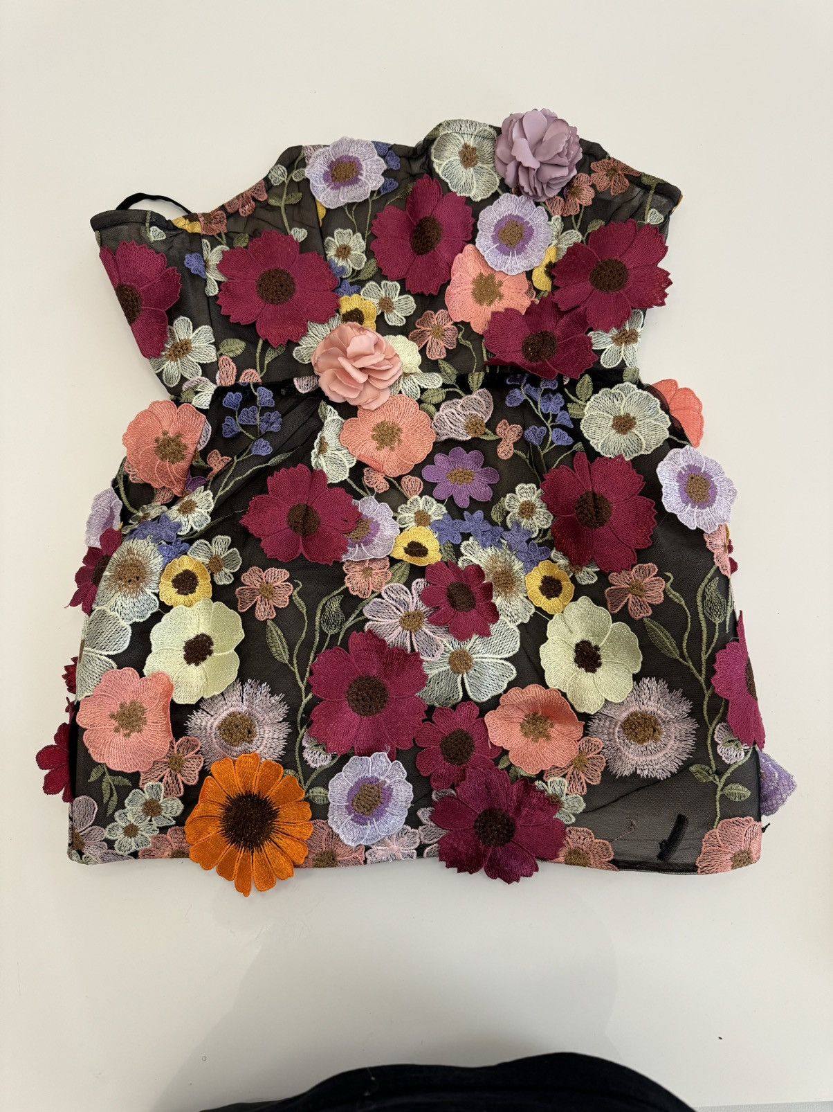 Bronx and Banco Bouquet Maraya Mini Dress in Black Multi Size M / US 6-8 / IT 42-44 - 1 Thumbnail