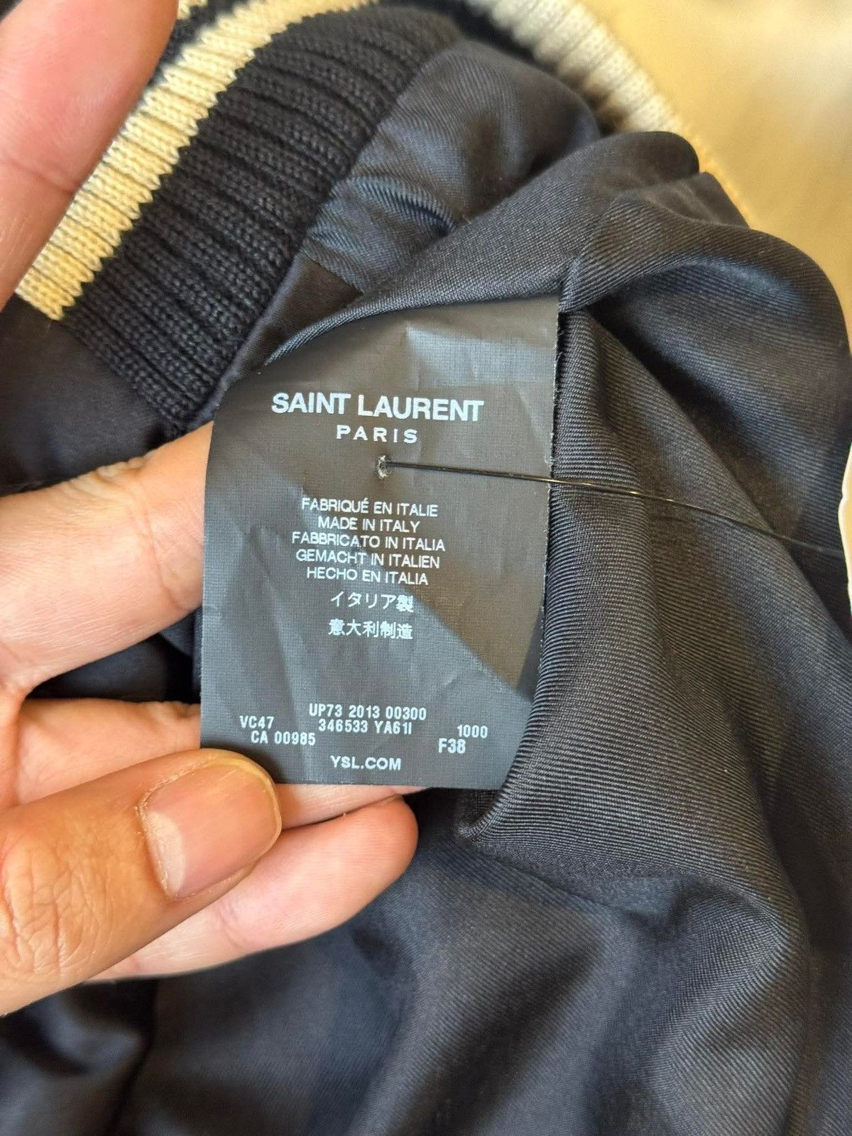 Hedi Slimane × Saint Laurent Paris HEDI SLIMANE X SAINT LAURENT BLOOD LUSTER VARSITY JACKET F38 Size S / US 4 / IT 40 - 14 Thumbnail