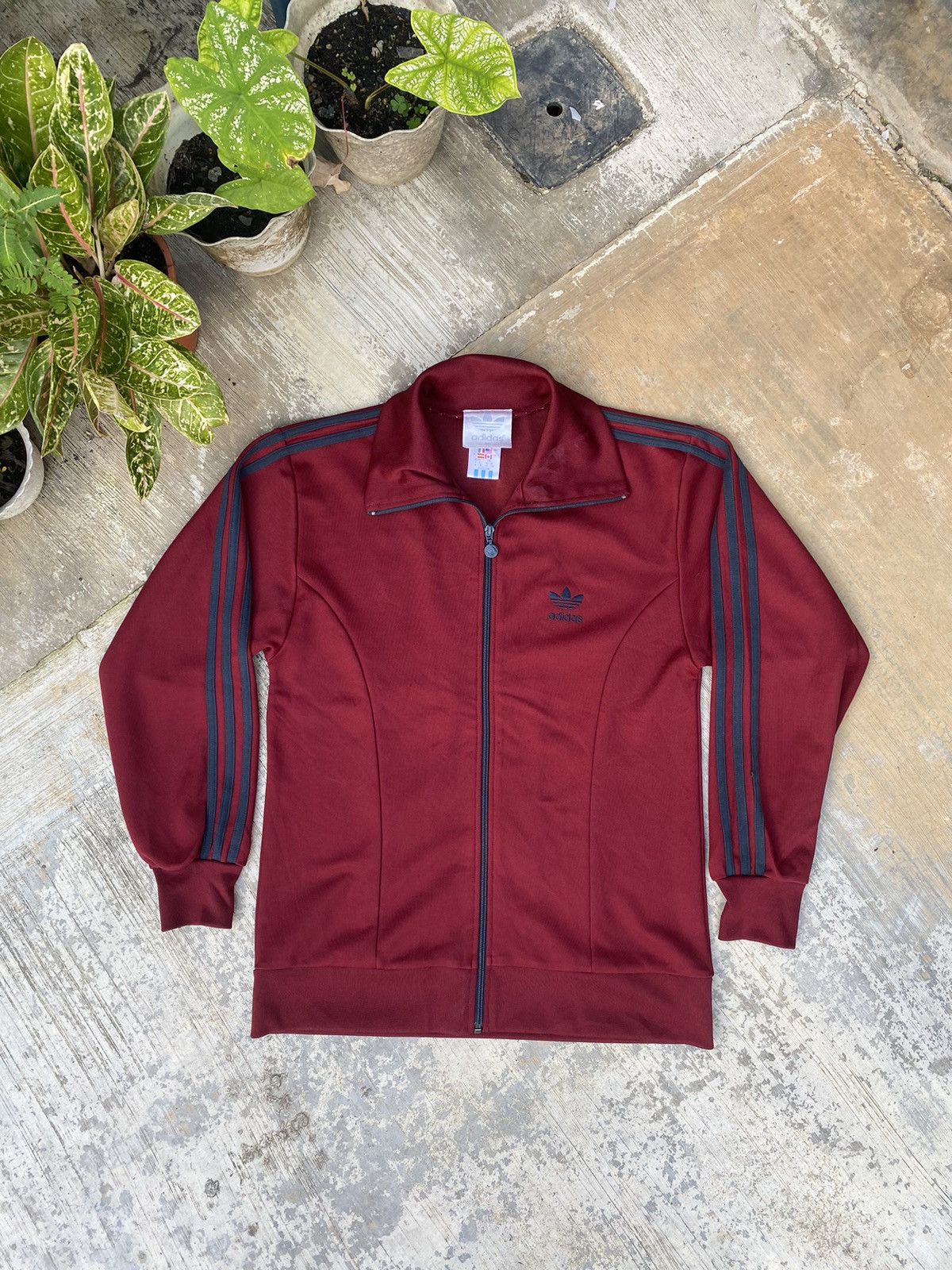 Vintage Distressed Adidas Trefoil Tracktop Jacket Size US M / EU 48-50 / 2 - 1 Thumbnail