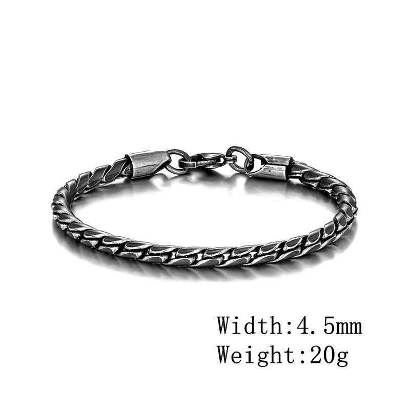 Other Punk Rock Retro Link Chain Bracelet Bangles Gift For Him Size ONE SIZE - 5 Thumbnail