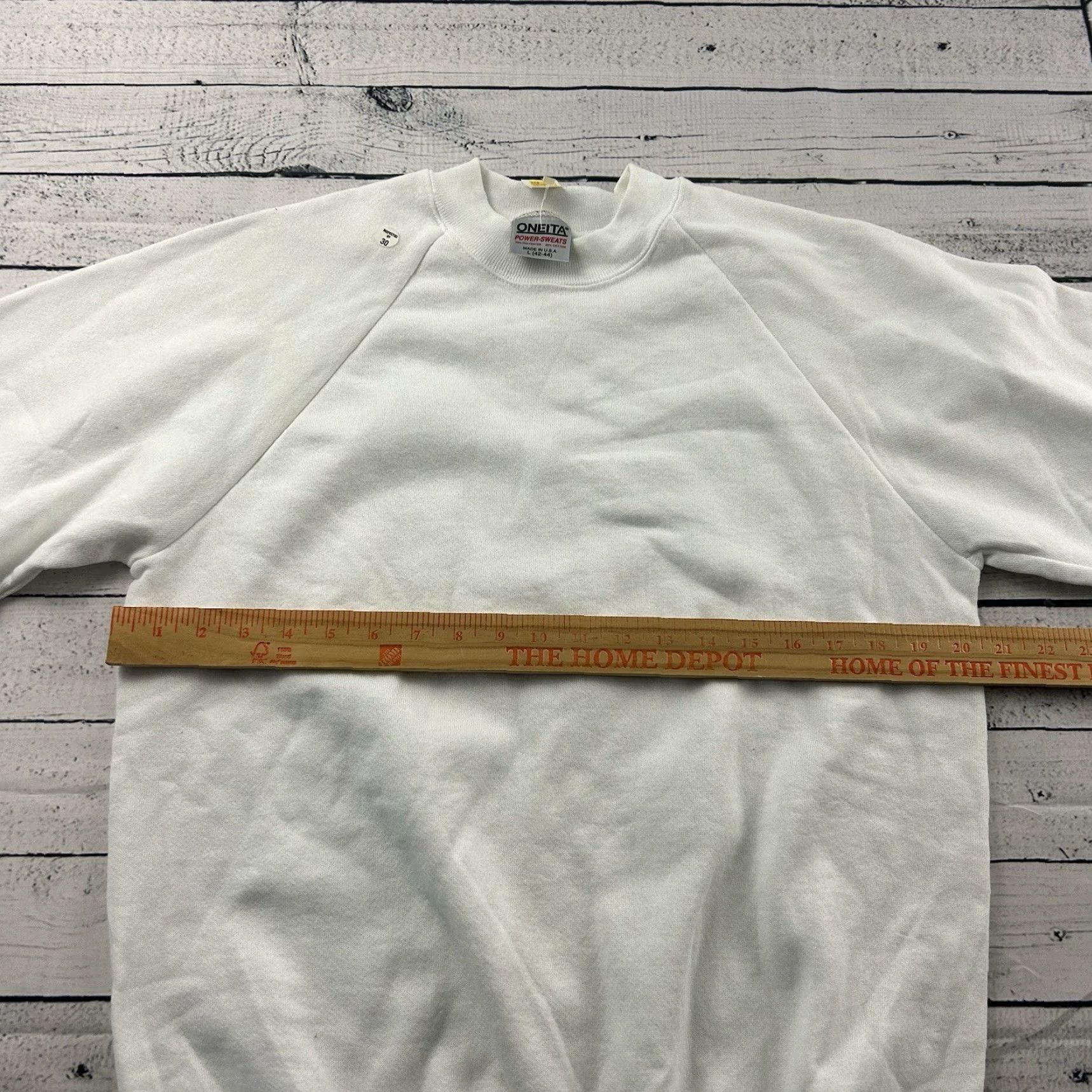Vintage VINTAGE Oneita Sweatshirt Pullover Crewneck Men L White Size US L / EU 52-54 / 3 - 5 Thumbnail