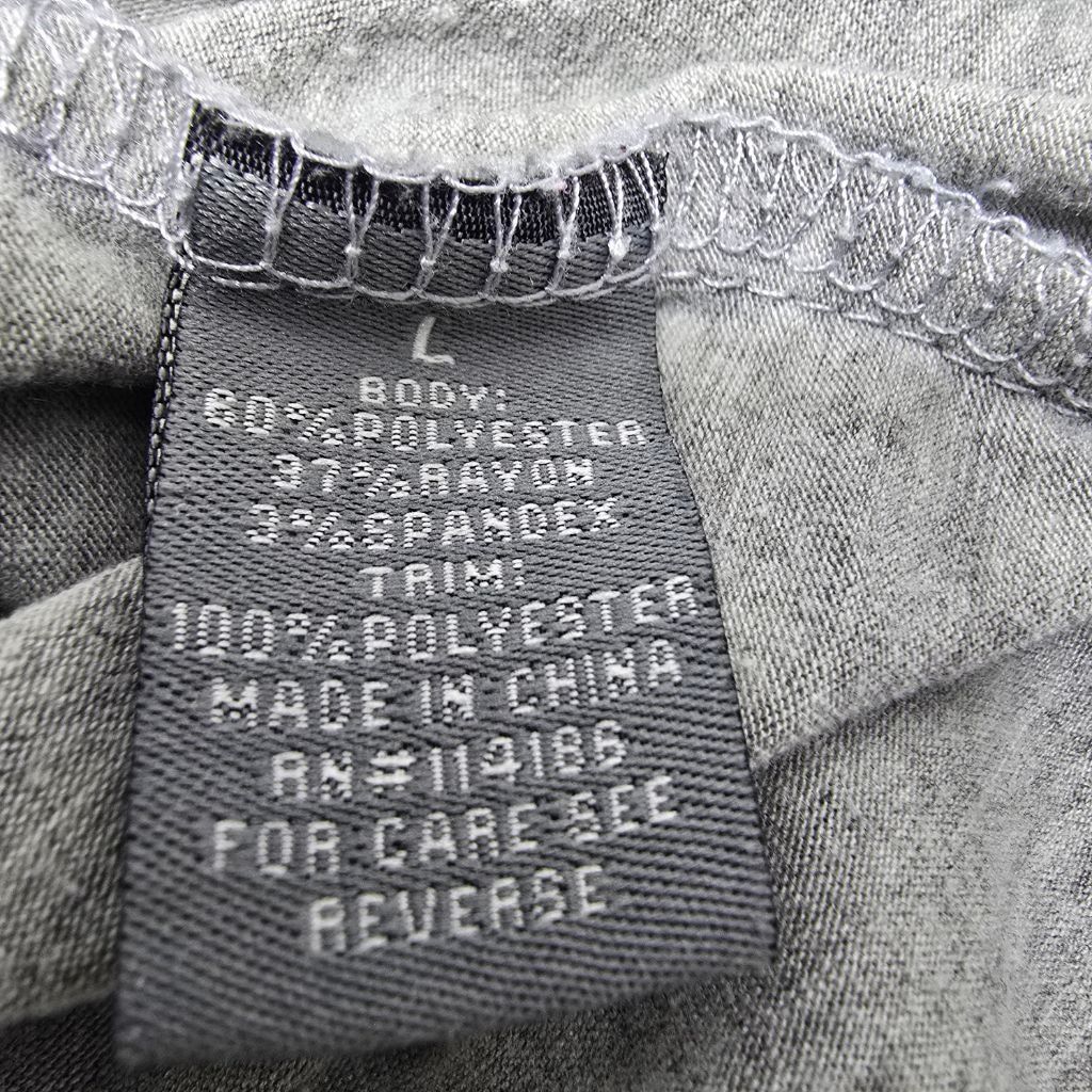 The Unbranded Brand Women's RETRO-ology Gray Long Sleeve Tee White Trim, Size L Size L / US 10 / IT 46 - 6 Thumbnail