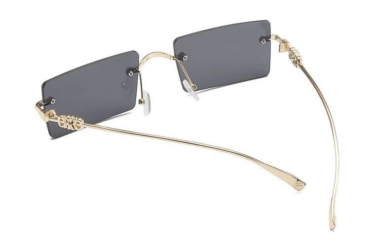 Other Dark Gold Frame Glasses y2k Size ONE SIZE - 3 Thumbnail