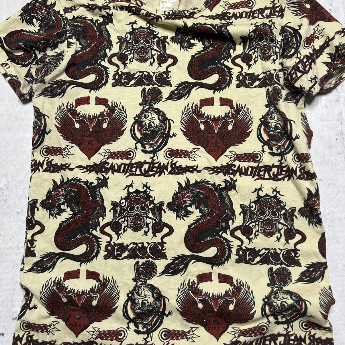 Jean Paul Gaultier Jean paul gaultier 90s vintage dragons tattoo t shirt Size US M / EU 48-50 / 2 - 5 Thumbnail