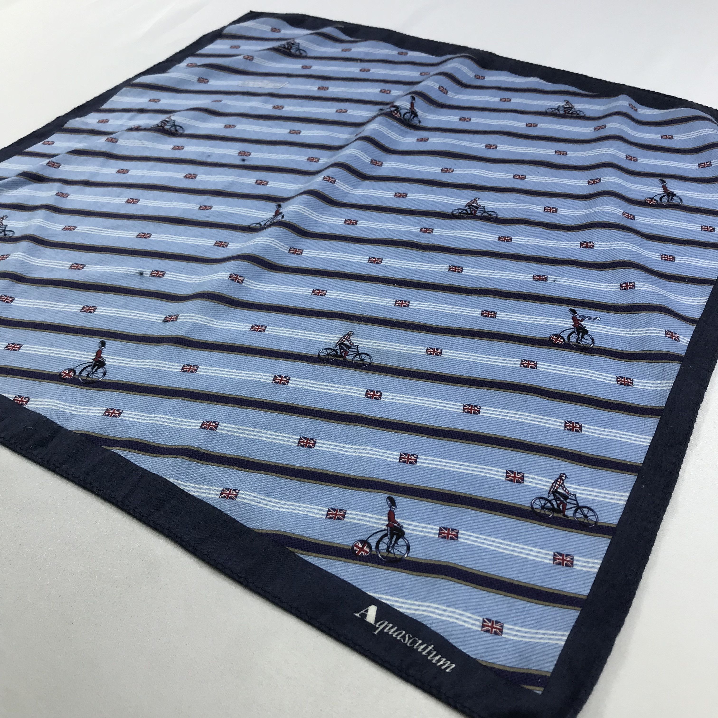 Aquascutum × Vintage Aquascutum Bandana / Handkerchief / Neckerchief - S2744A Size ONE SIZE - 2 Thumbnail