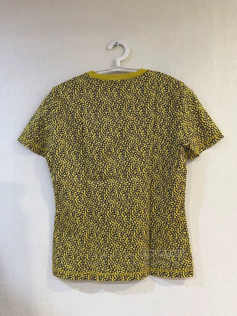 Hermes Hermes Yellow Full Print Short Sleeve Size XS / US 0-2 / IT 36-38 - 2 Thumbnail