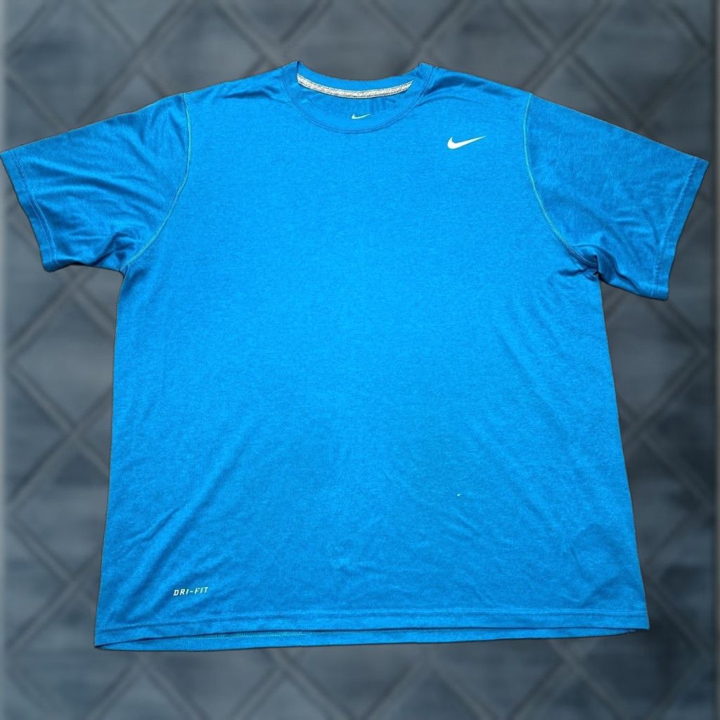 Nike Nike Shirt Mens XL Blue Dri-FIT Swoosh Short Sleeve Size US XL / EU 56 / 4 - 1 Thumbnail