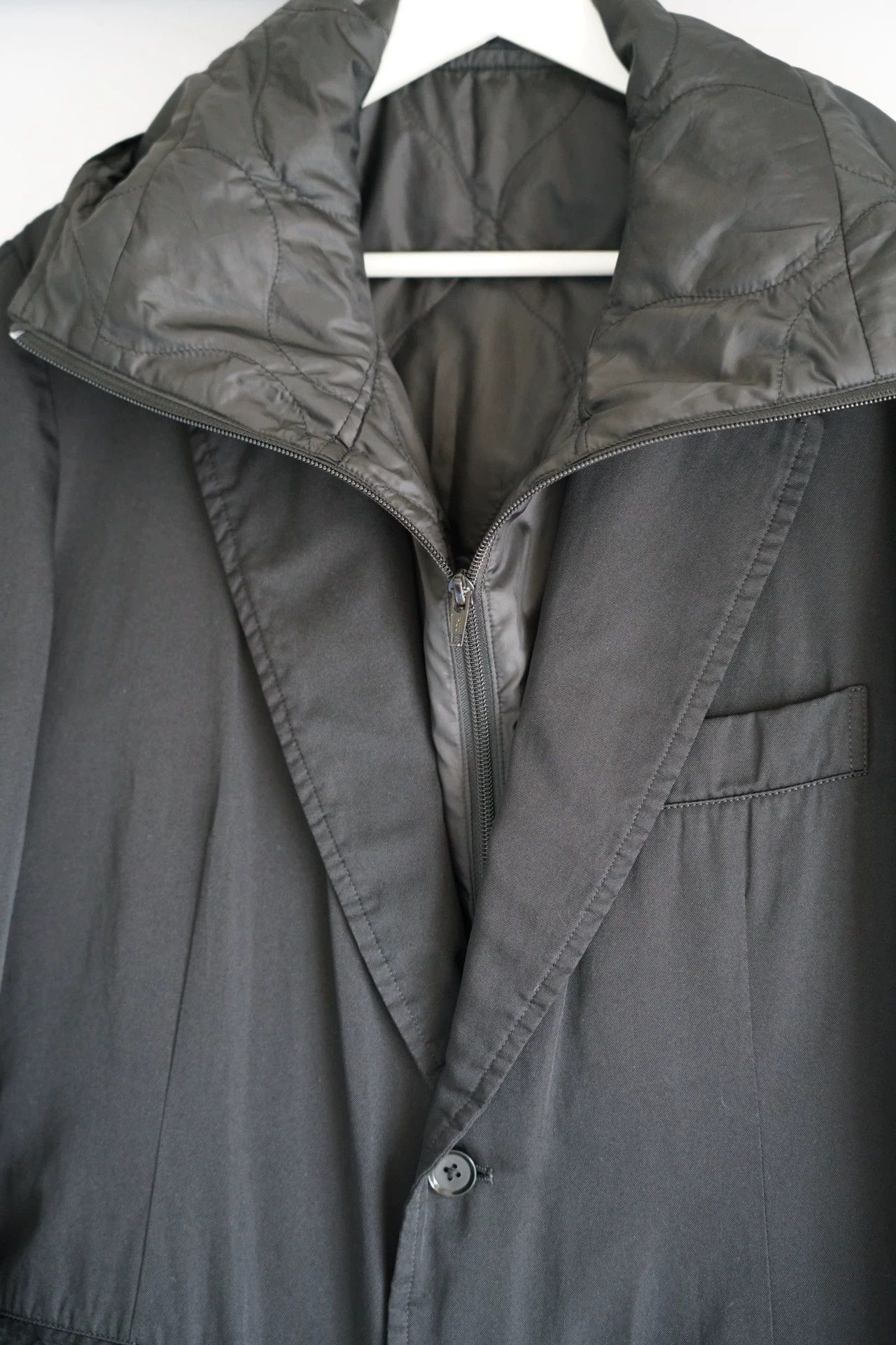 Yohji Yamamoto Yohji Yamamoto 12AW PH 2in1 Hooded Blazer w/ Vest Size US M / EU 48-50 / 2 - 5 Thumbnail