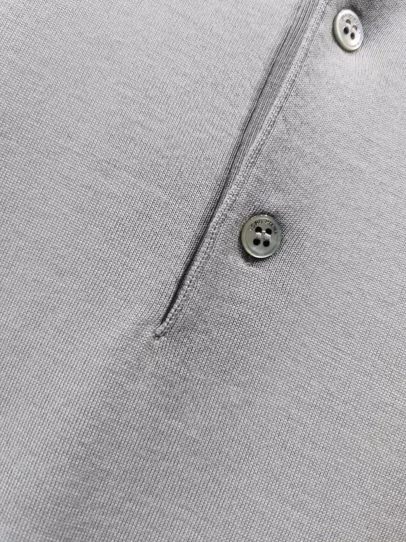 Loro Piana LORO PIANA Sheared wool for knit Polo shirt Size US L / EU 52-54 / 3 - 5 Thumbnail