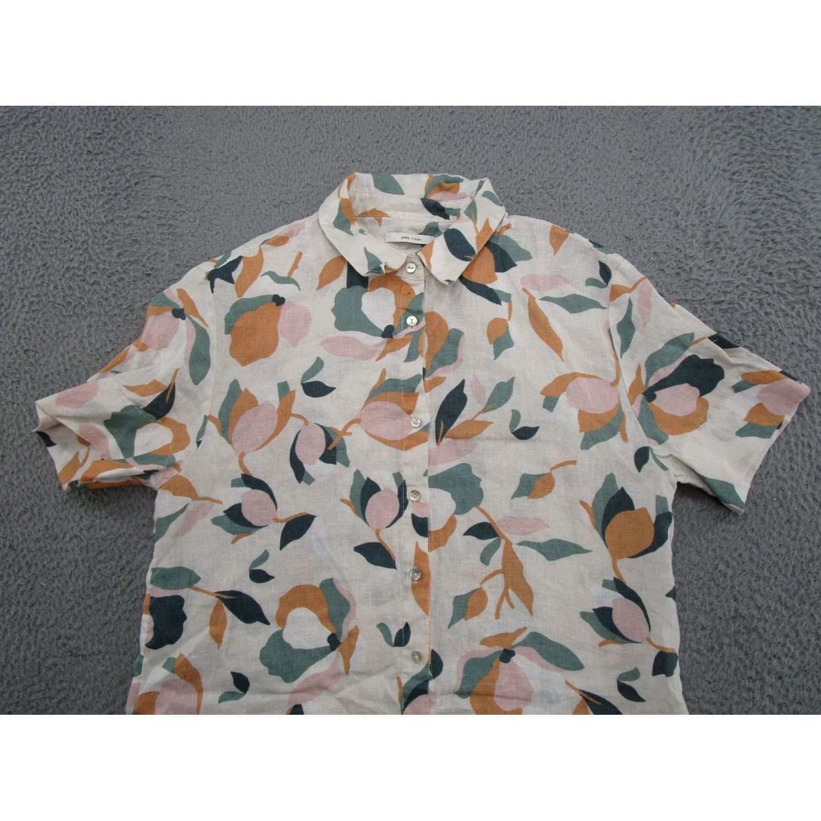 Rachel Zoe Rachel Zoe Mini Shirt Dress Women’s Linen Button Down Pockets Floral Multicolor Size M Size M / US 6-8 / IT 42-44 - 3 Thumbnail