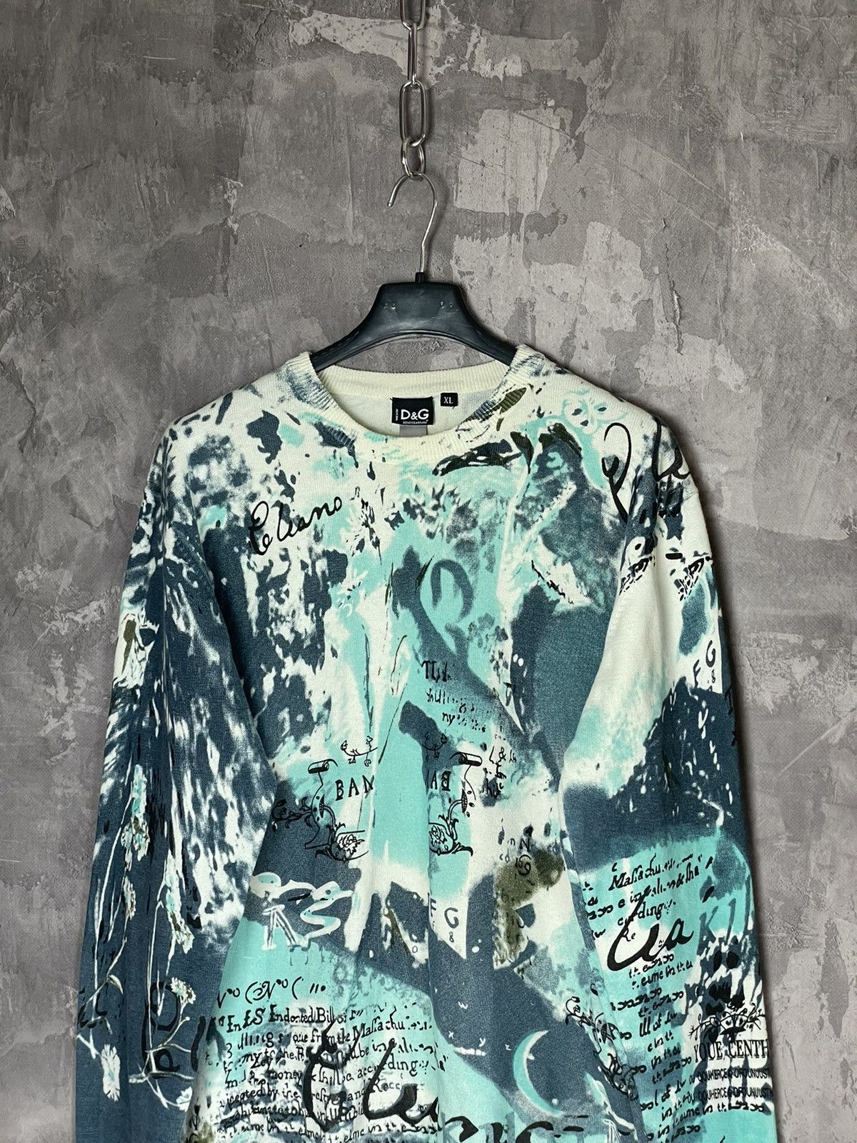 Dolce & Gabbana × Vintage D&G Dolce&Gabbana Y2K Sweater - Multicolour Glamour size XL Size XL / US 12-14 / IT 48-50 - 3 Thumbnail