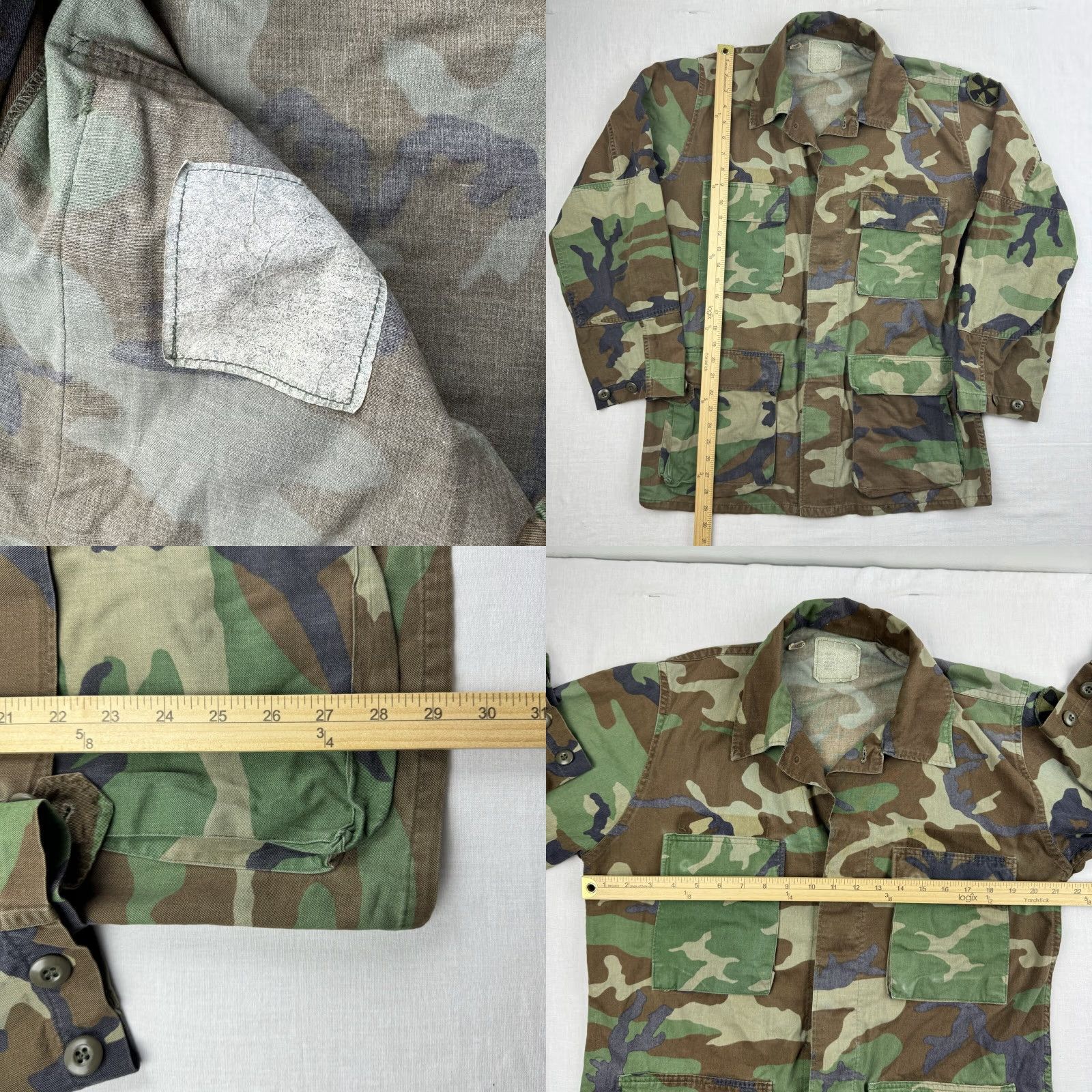 Vintage VINTAGE Army Button Up Shirt Adult Medium Green Military US Army 80s 1980s Camouflage Button-Up Mens Size US M / EU 48-50 / 2 - 8 Thumbnail