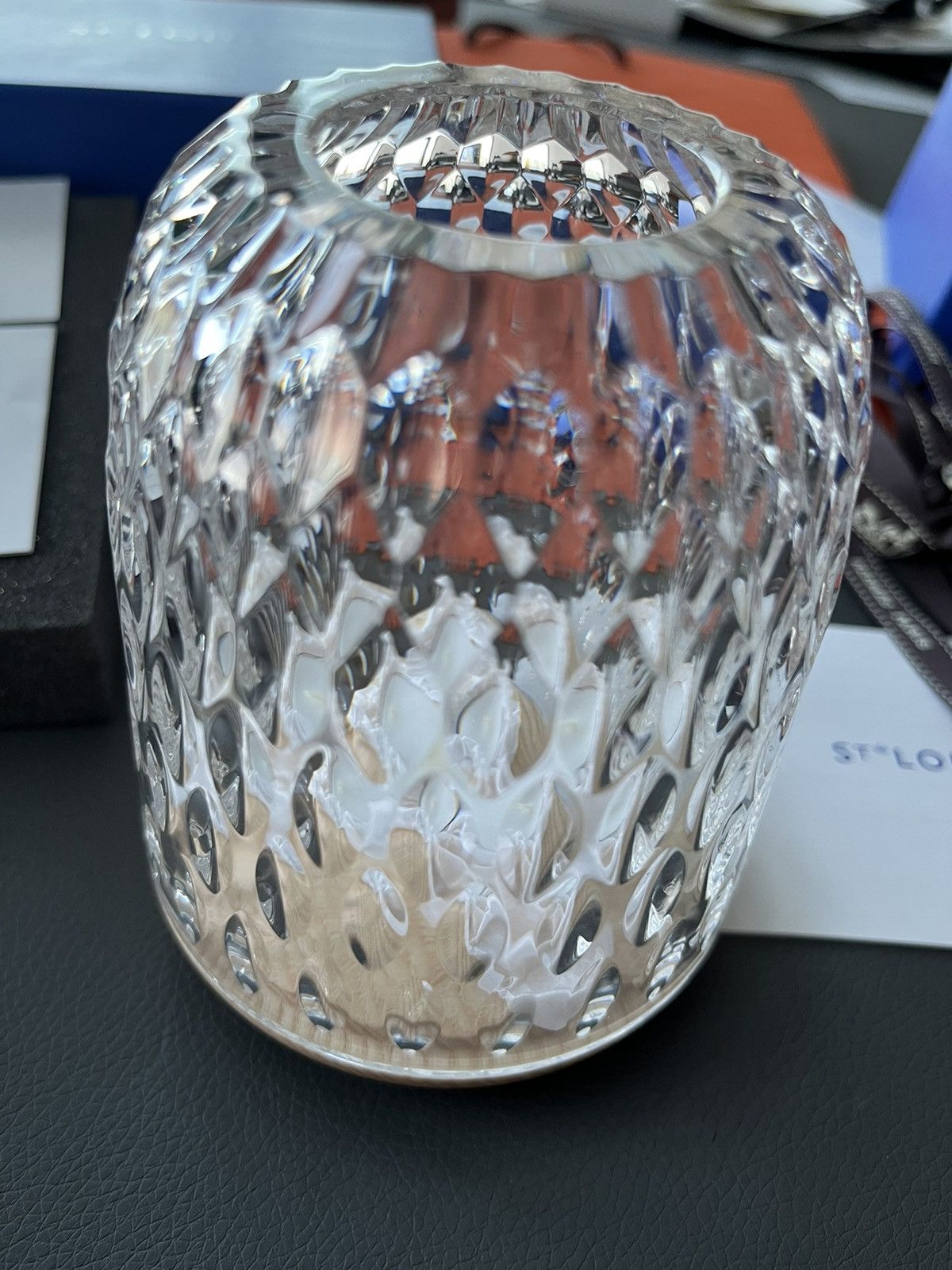 Hermes Rare Hermes St Louis Brand New Crystal Candle Holder Lamp Size ONE SIZE - 12 Thumbnail