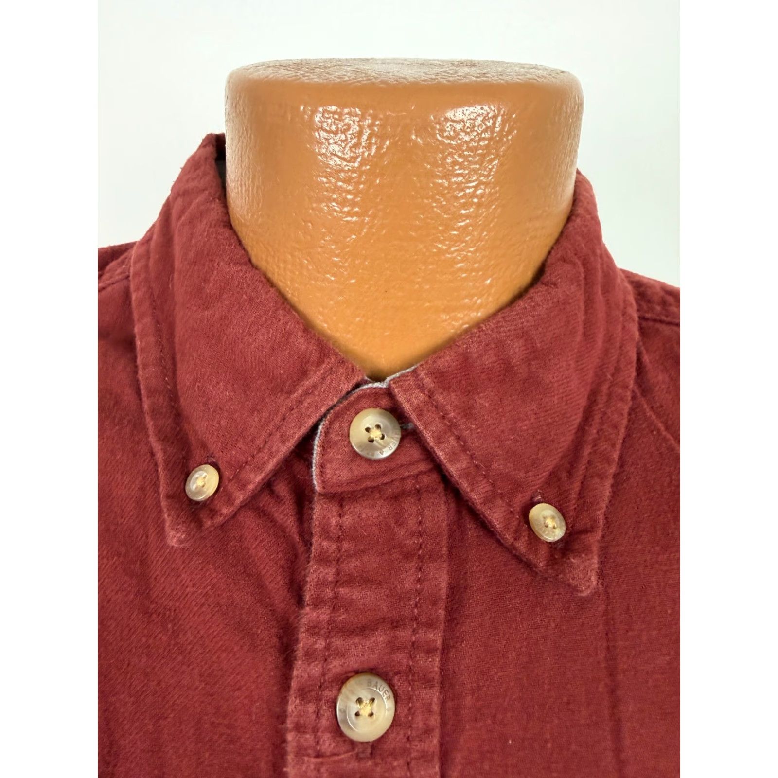 Eddie Bauer Eddie Bauer Flannel Shirt Men XL Rust Red Solid Cotton Outdoors Casual Shirt Size US XL / EU 56 / 4 - 3 Thumbnail
