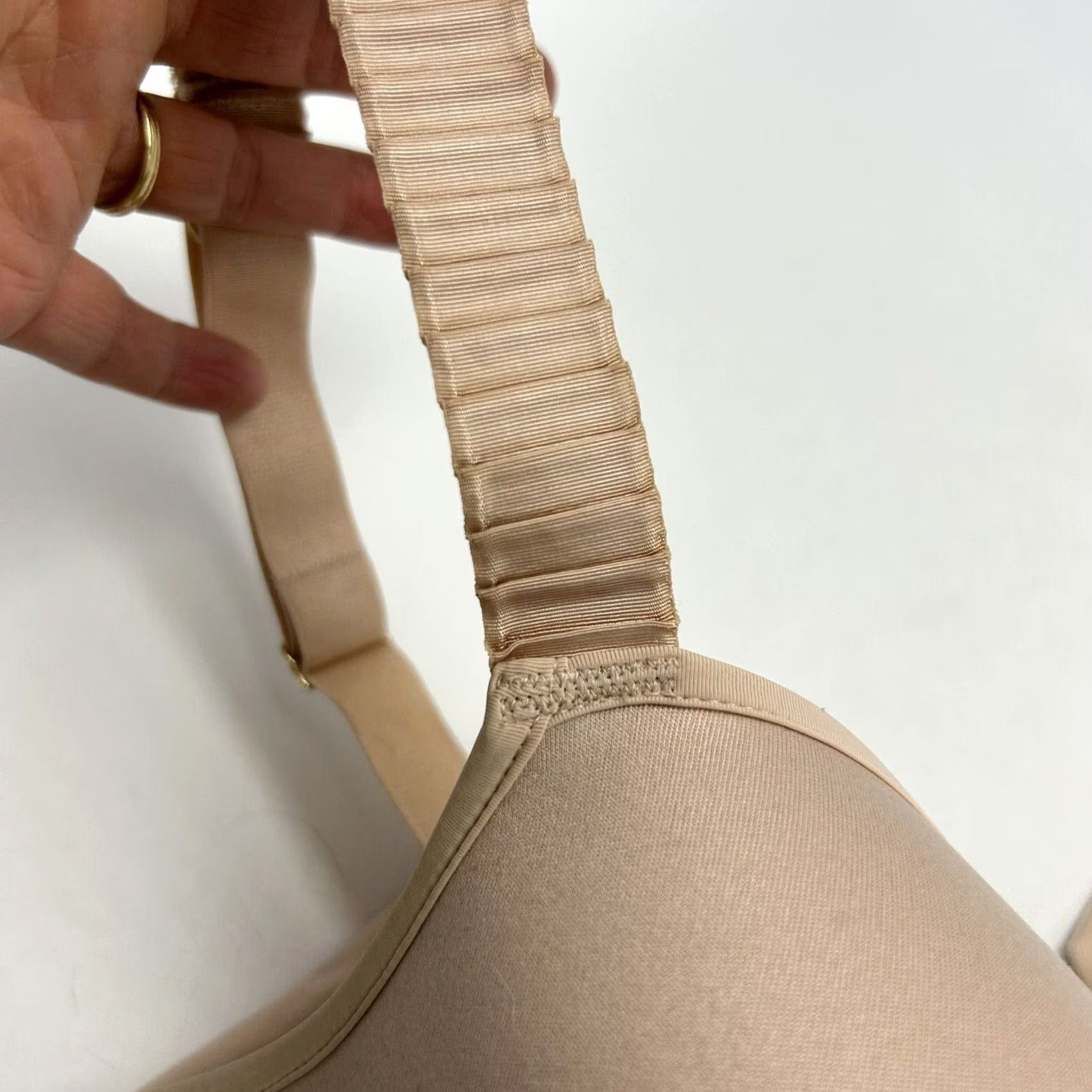 Vintage Third Love Bra 46 E 24 7 Classic Shirt Lined Underwire Beige 4 Hook Womens Size L / US 10 / IT 46 - 8 Thumbnail
