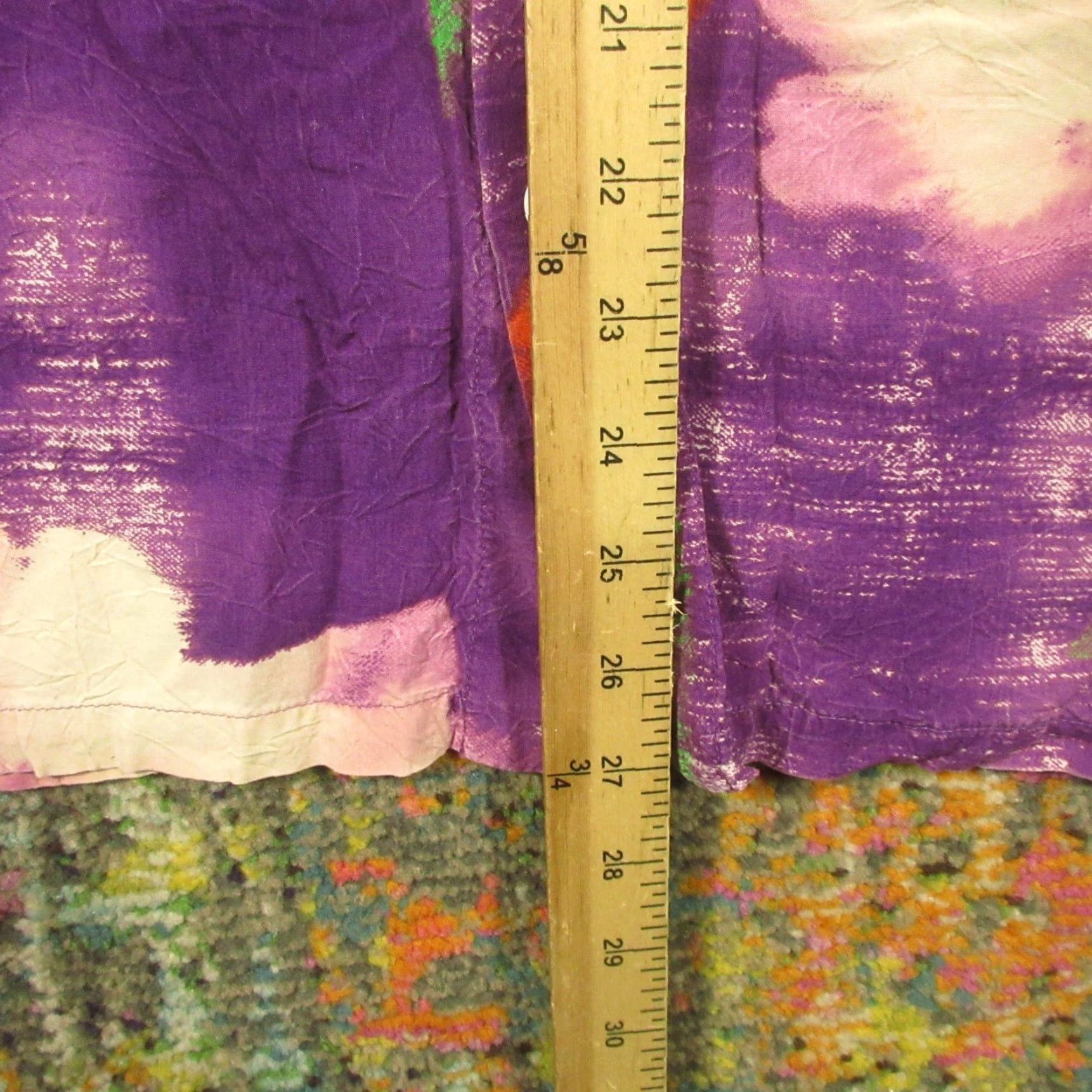 Jams World VINTAGE Jams World Shirt Button-Up Men M Purple Passion Abstract Floral USA EUC Size US M / EU 48-50 / 2 - 7 Thumbnail