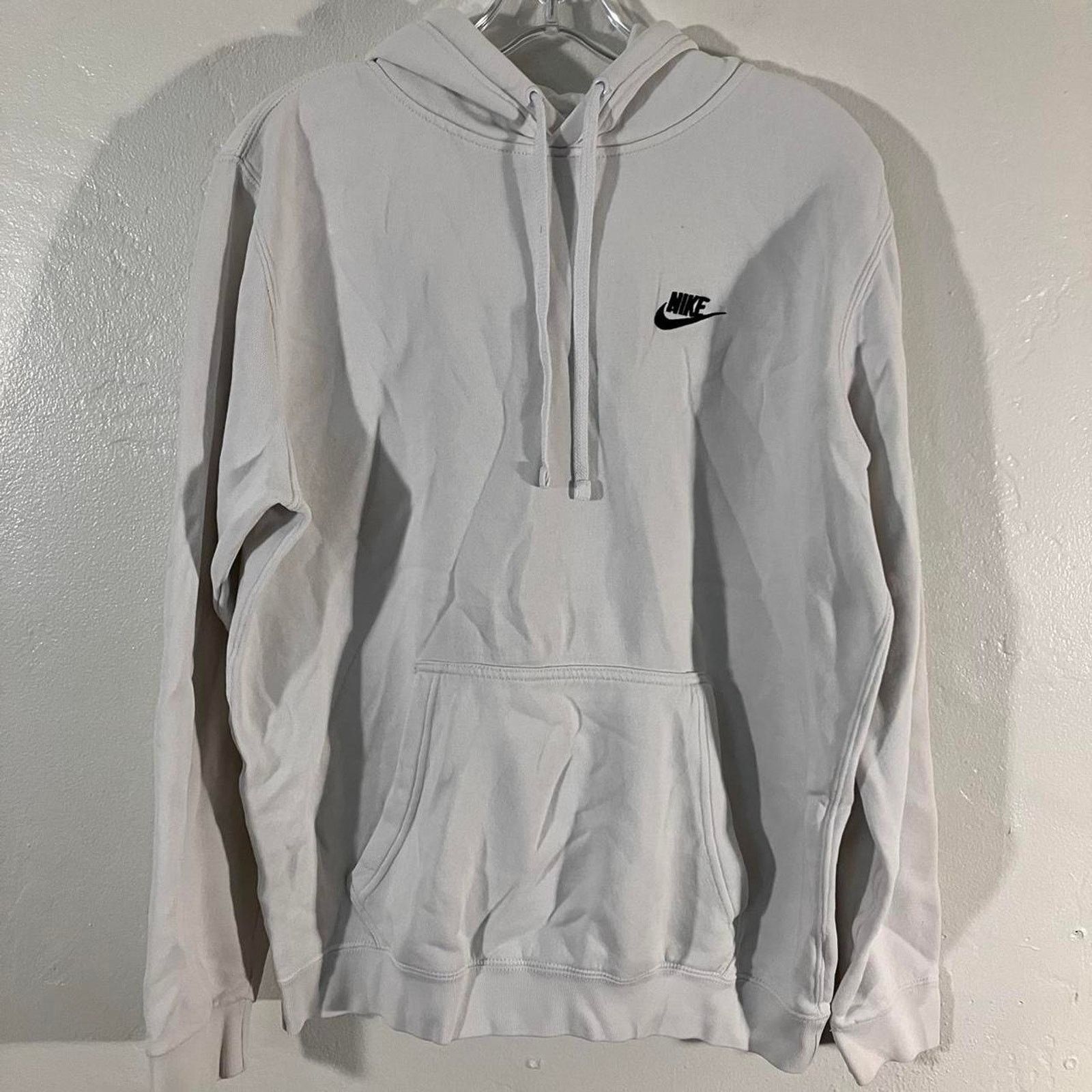 Nike White Nike Pullover Hoodie Blank Size US M / EU 48-50 / 2 - 1 Thumbnail