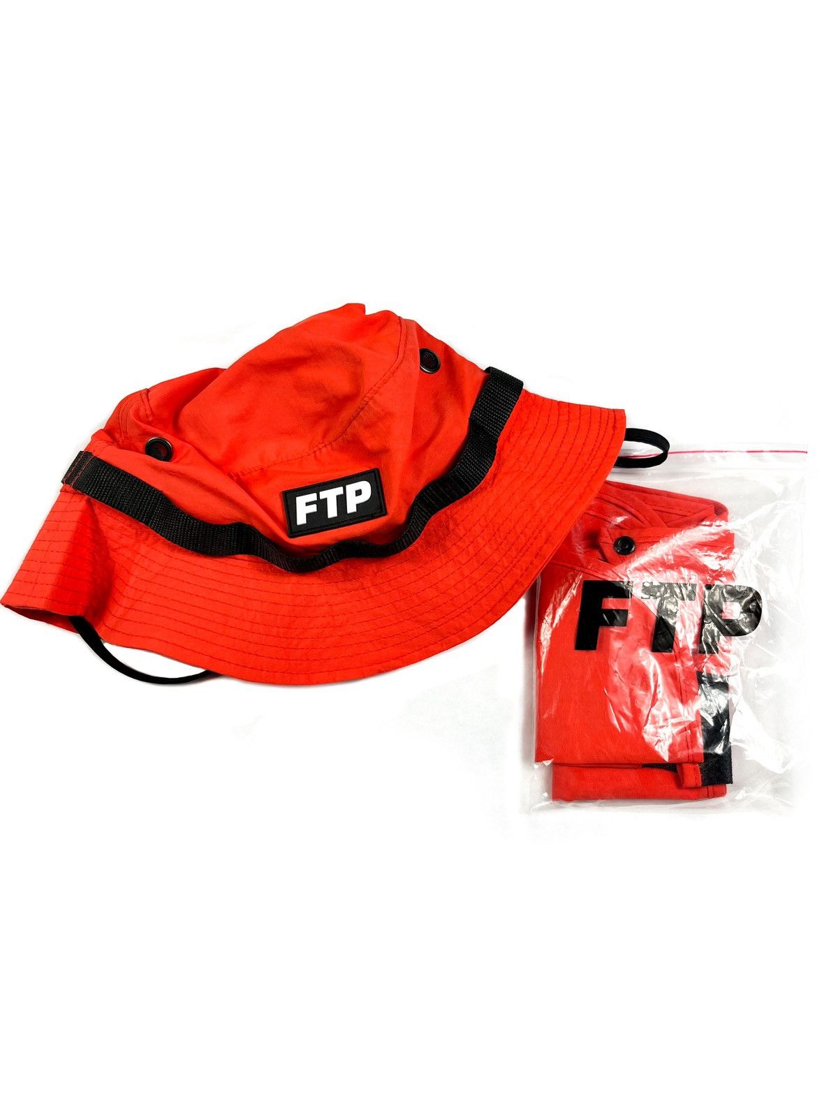 Fuck The Population FTP Facemask Boonie Hat Orange S-M, Men's