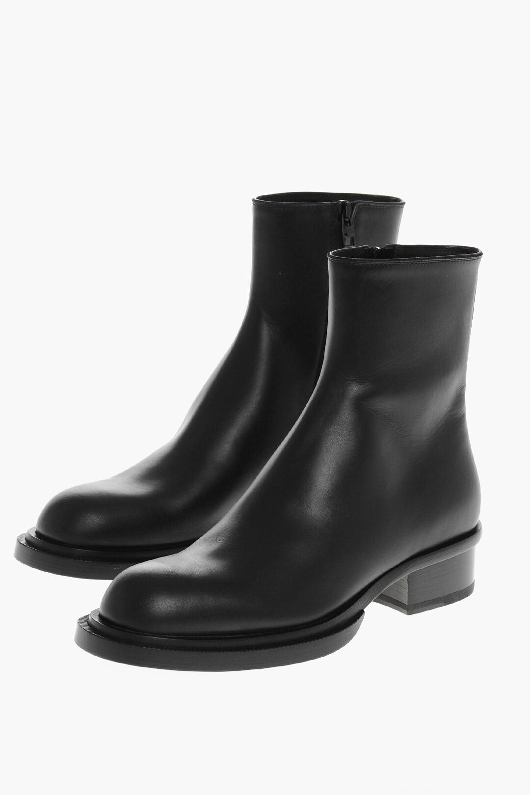 Alexander McQueen Leather Ankle Boots with Heel Size US 7 / EU 40 - 1 Thumbnail