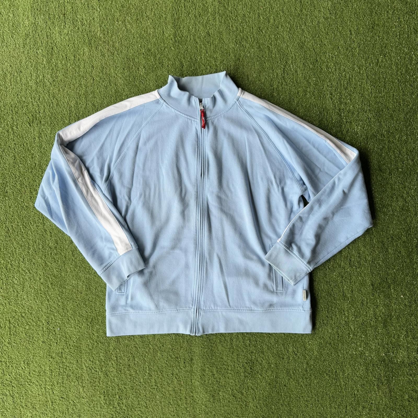 Designer Slazenger Retro Baby Blue Track Jacket Size ONE SIZE - 1 Thumbnail