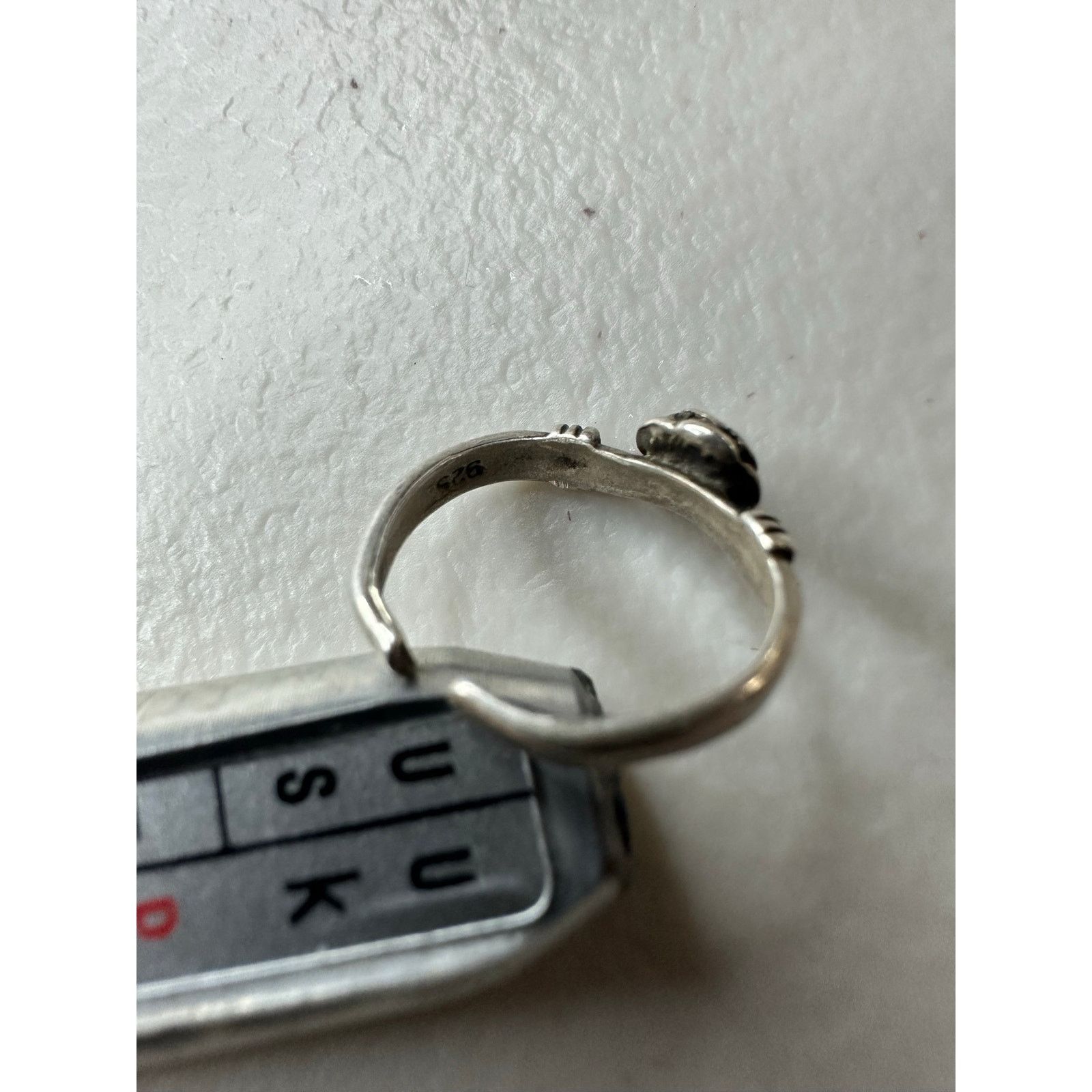 & Other Stories Vintage 925 Sterling Silver Rose Flower Toe Ring Size 2.5 Size ONE SIZE - 2 Thumbnail