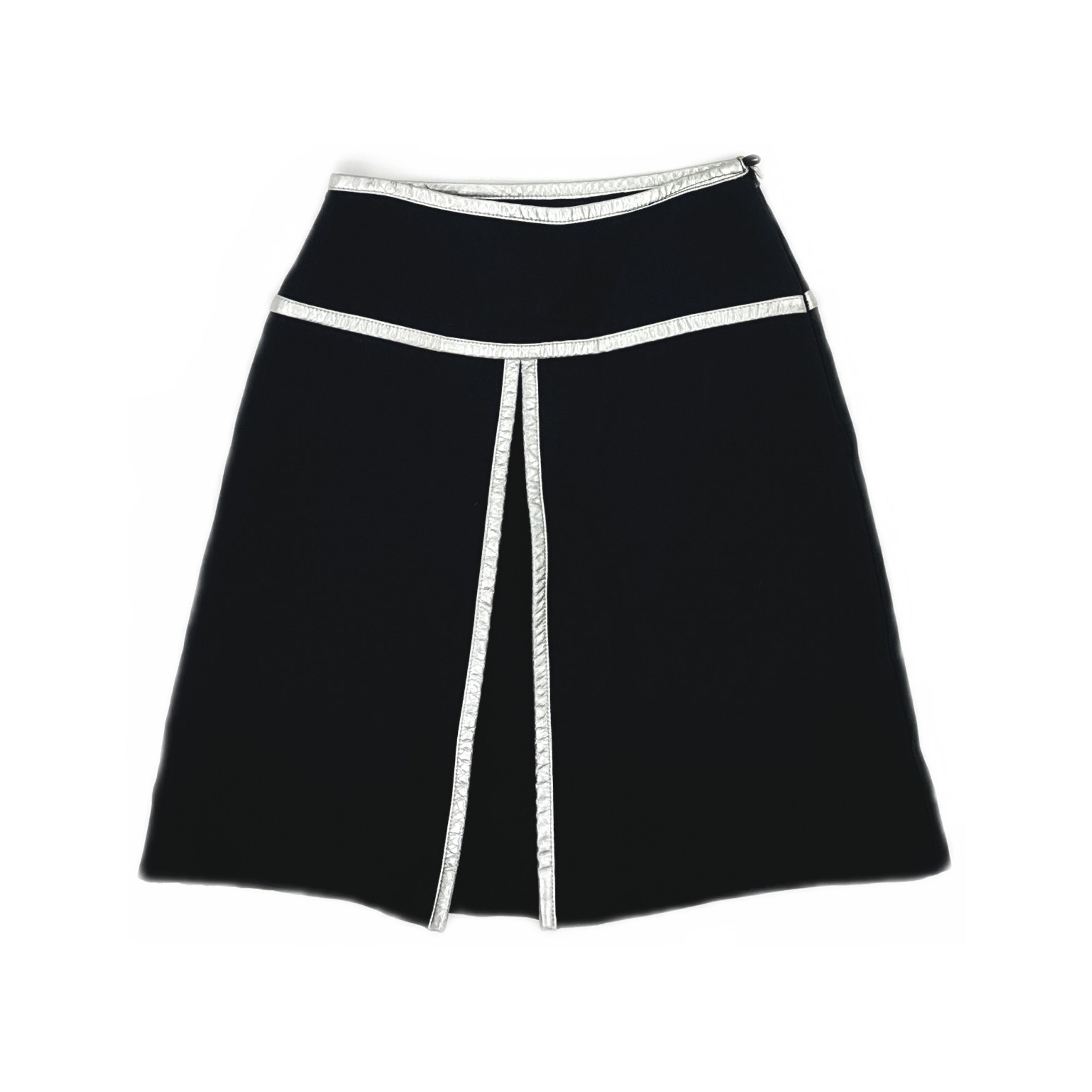 Prada Prada Metallic Trim Skirt Size 40 Size 27" / US 4 / IT 40 - 1 Thumbnail