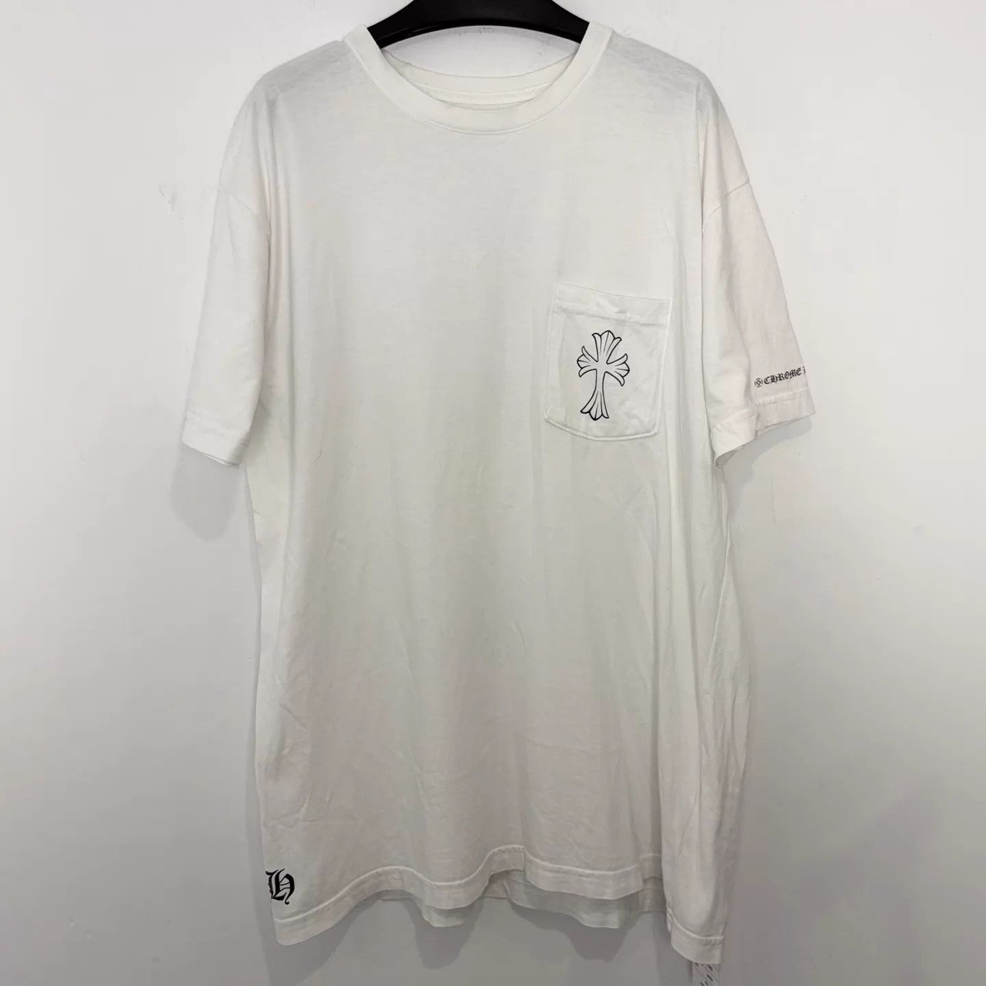 Chrome Hearts Chrome Hearts White Scroll Sketch Cross Short Sleeve Tee Size US XL / EU 56 / 4 - 1 Thumbnail