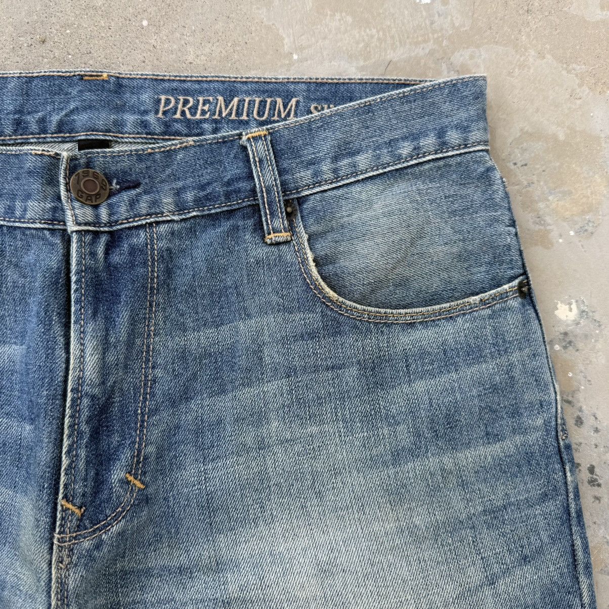 Gap Vintage Gap Flare Bootcut Faded Denim Jean Pants W35x30.5 Size US 35 - 6 Thumbnail