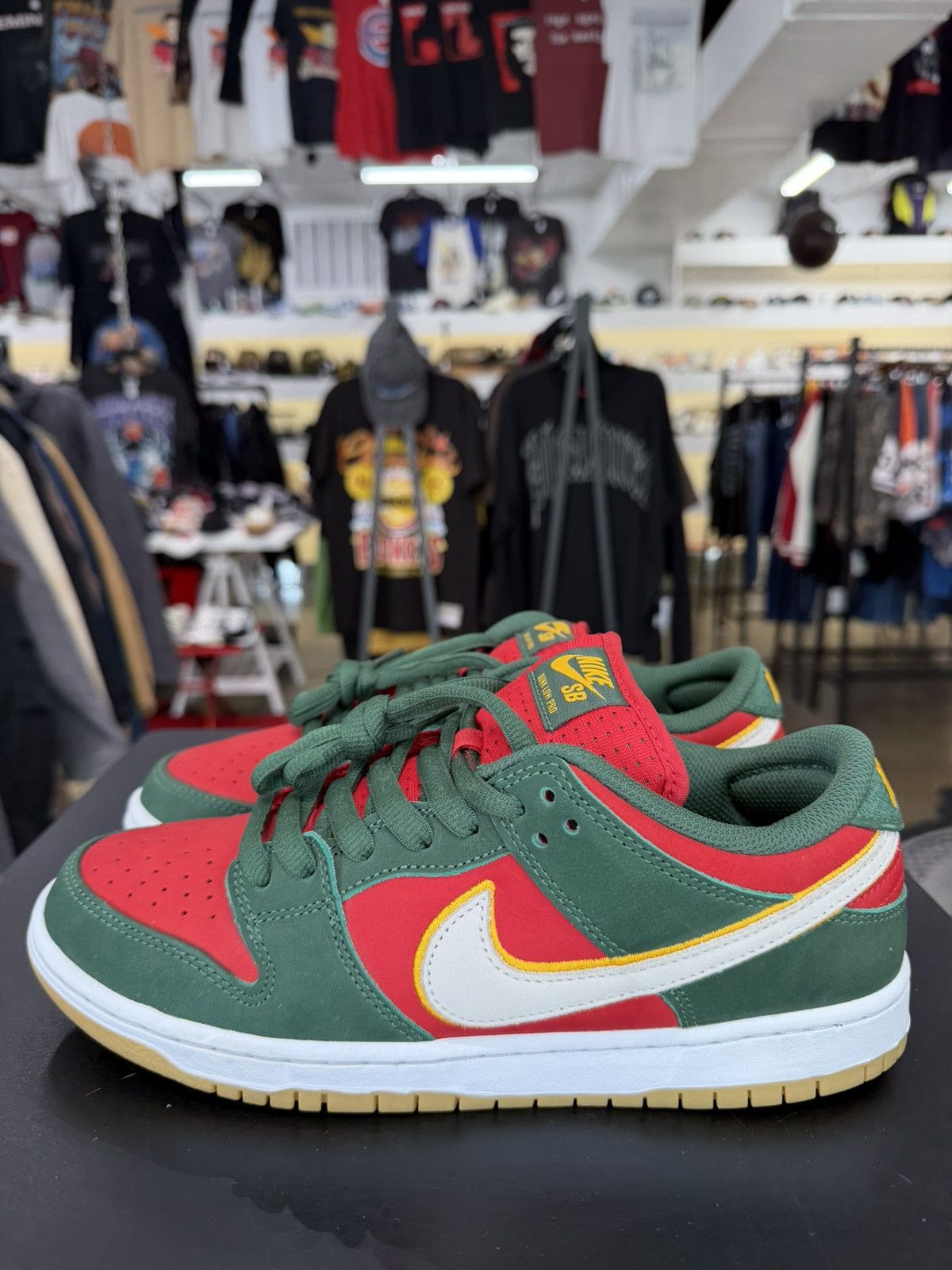 Nike Nike SB Dunk Low Seattle Supersoncis Size 8.5 (2024) Size US 8.5 / EU 41-42 - 7 Thumbnail