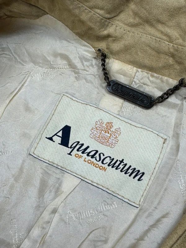 Aquascutum Vintage Aquascutum leather jacket yellow 44 italy L Size L / US 10 / IT 46 - 4 Thumbnail