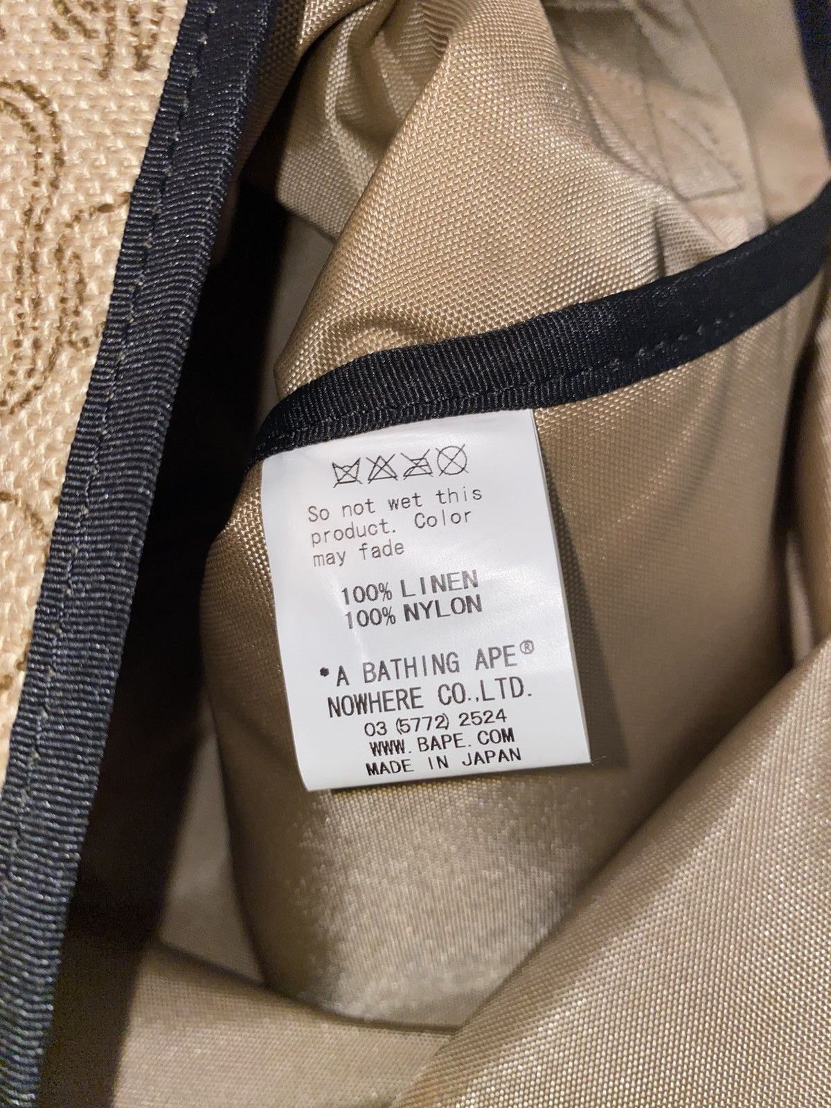 Bape Bape Neon Camo Hemp Bag Size ONE SIZE - 10 Thumbnail
