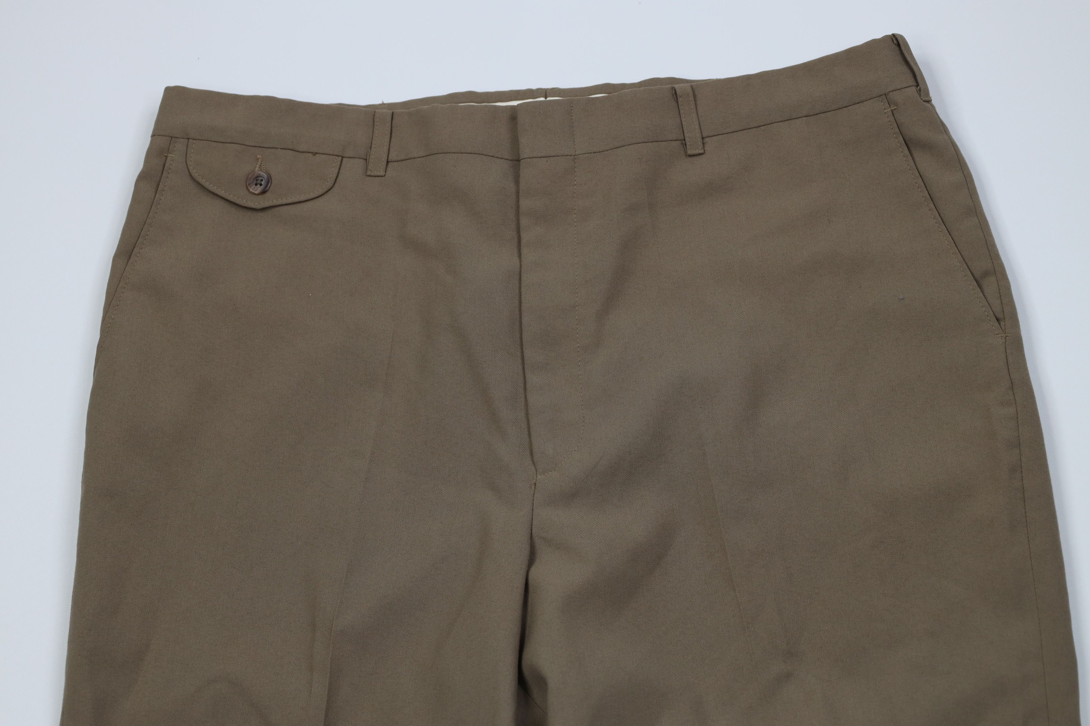 Vintage Vintage 90s Streetwear Wool Blend Knit Wide Leg Chino Pants Size US 36 / EU 52 - 2 Thumbnail