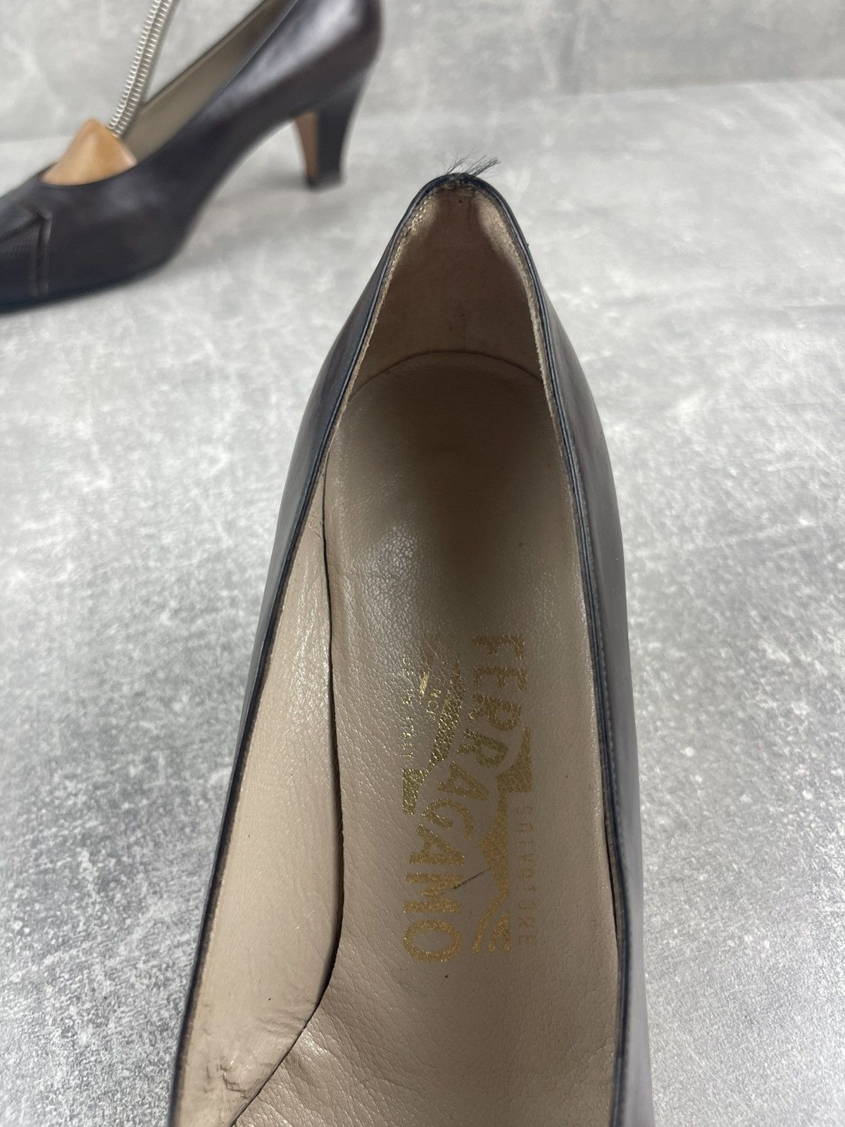 Salvatore Ferragamo Salvatore Ferragamo Brown Dress / Couture Leather Shoes Size US 7.5 / IT 37.5 - 8 Thumbnail