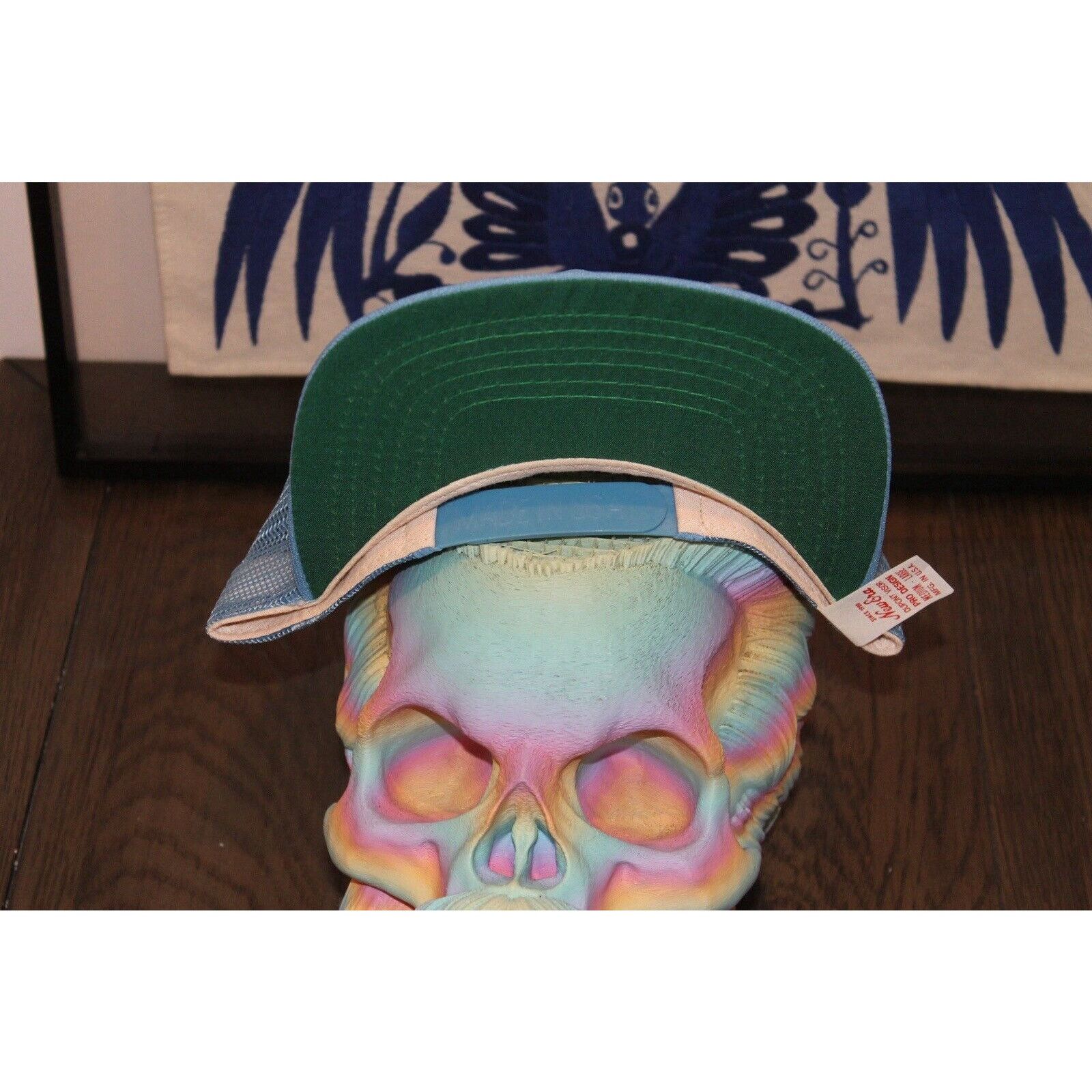 New Era VTG New Era Snapback Hat Trucker Baby Blue Dupont Visor Pro Size ONE SIZE - 2 Thumbnail