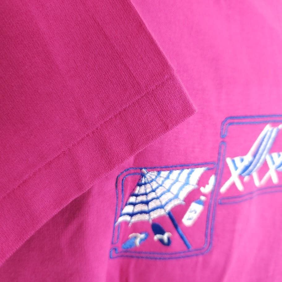 Vintage Vintage Beach T Shirt Mens Size Large Pink 90s Vacation Size US L / EU 52-54 / 3 - 4 Thumbnail