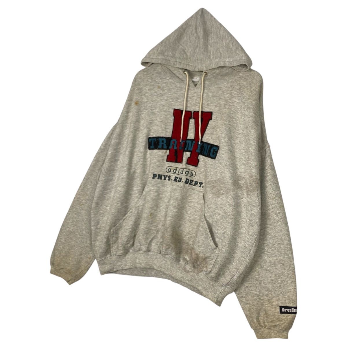 Adidas × Vintage Vintage Hoodie/sweatshirt Adidas Size US L / EU 52-54 / 3 - 3 Thumbnail
